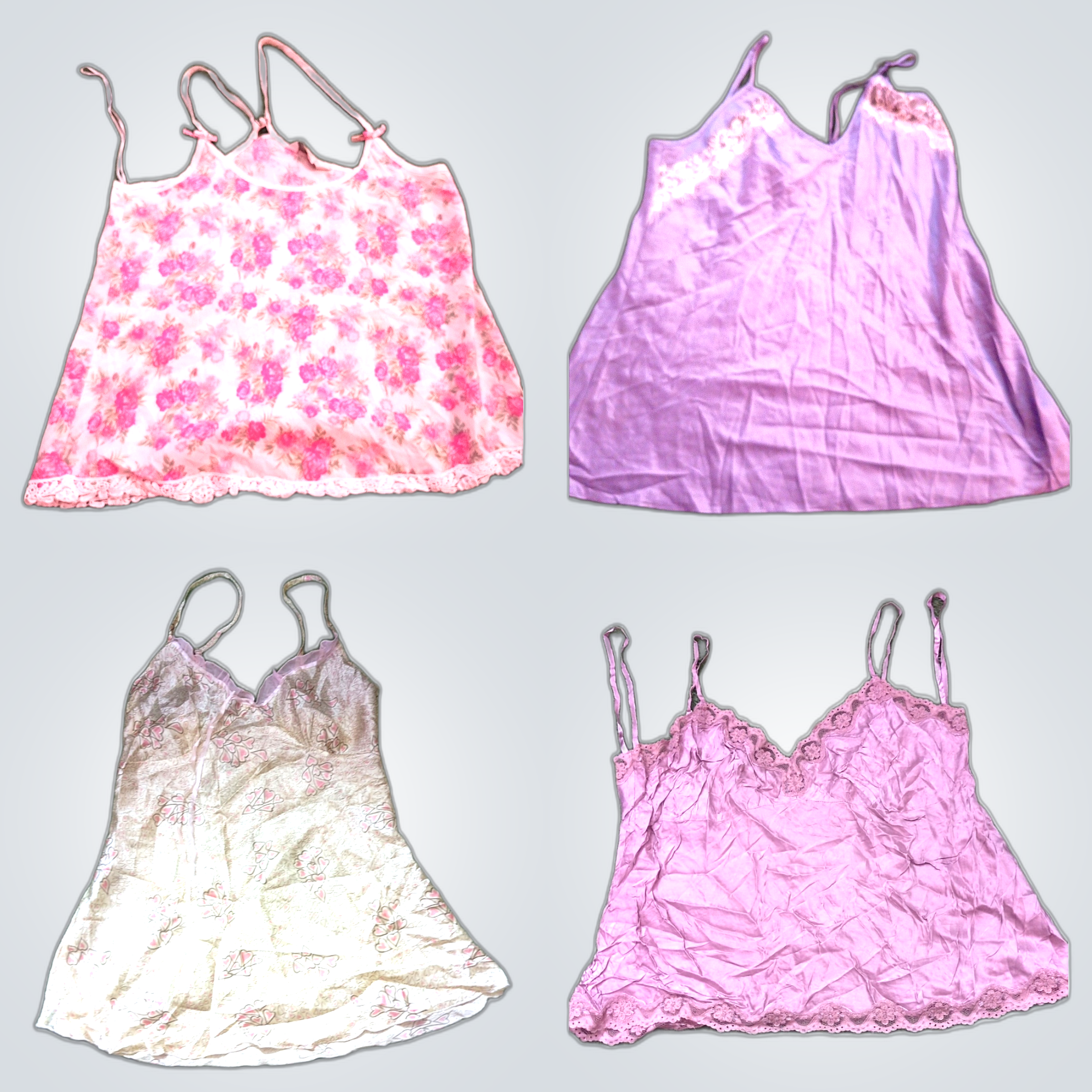 Y2K Lace Trim Camisoles