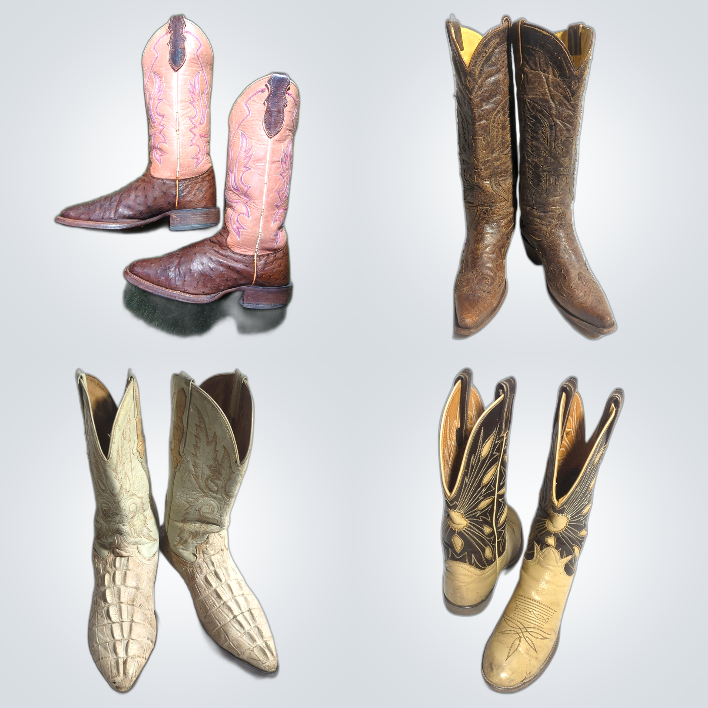 Vintage Cowboy Boots Bundle