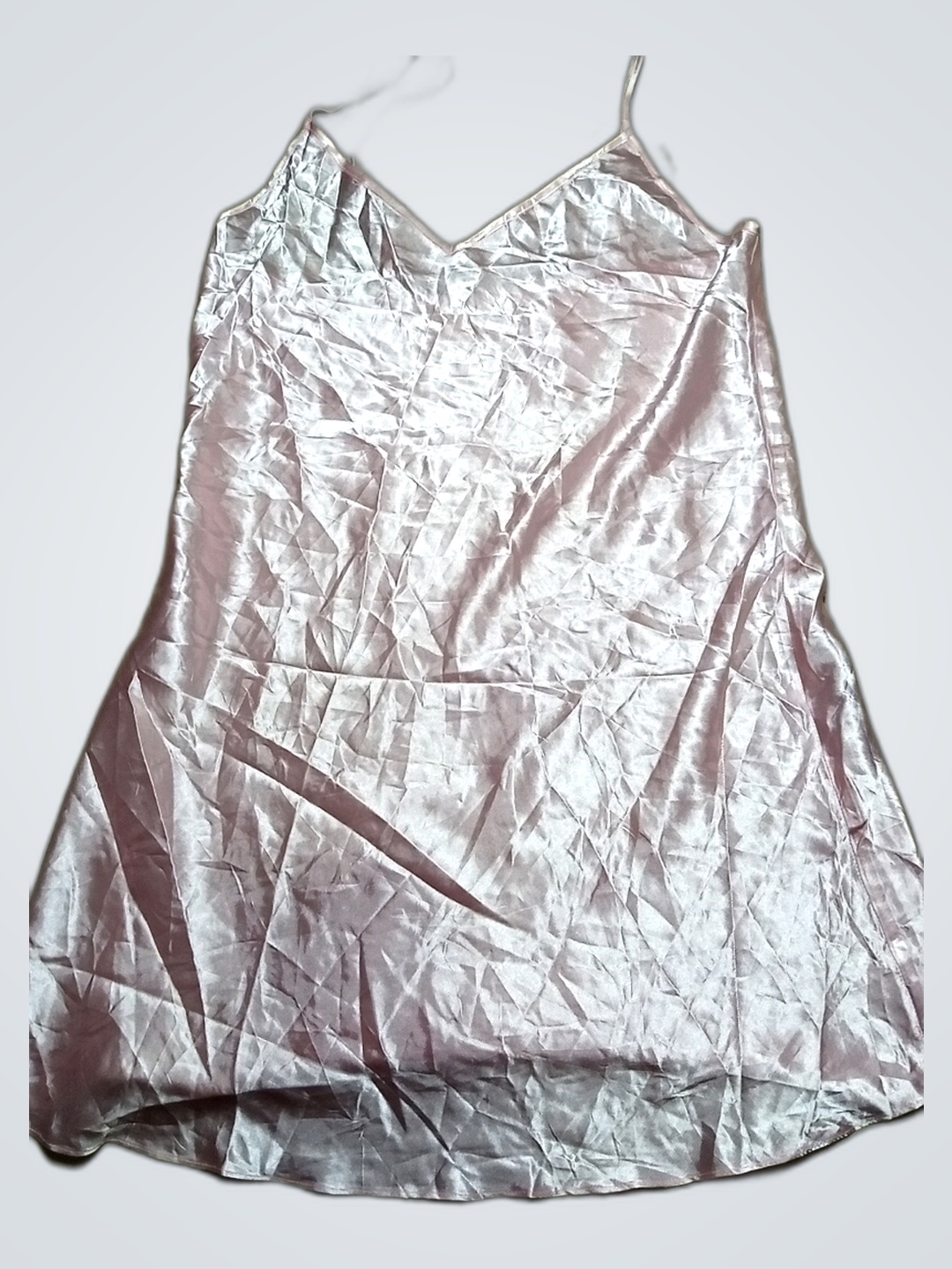 Pink Satin Nightgown