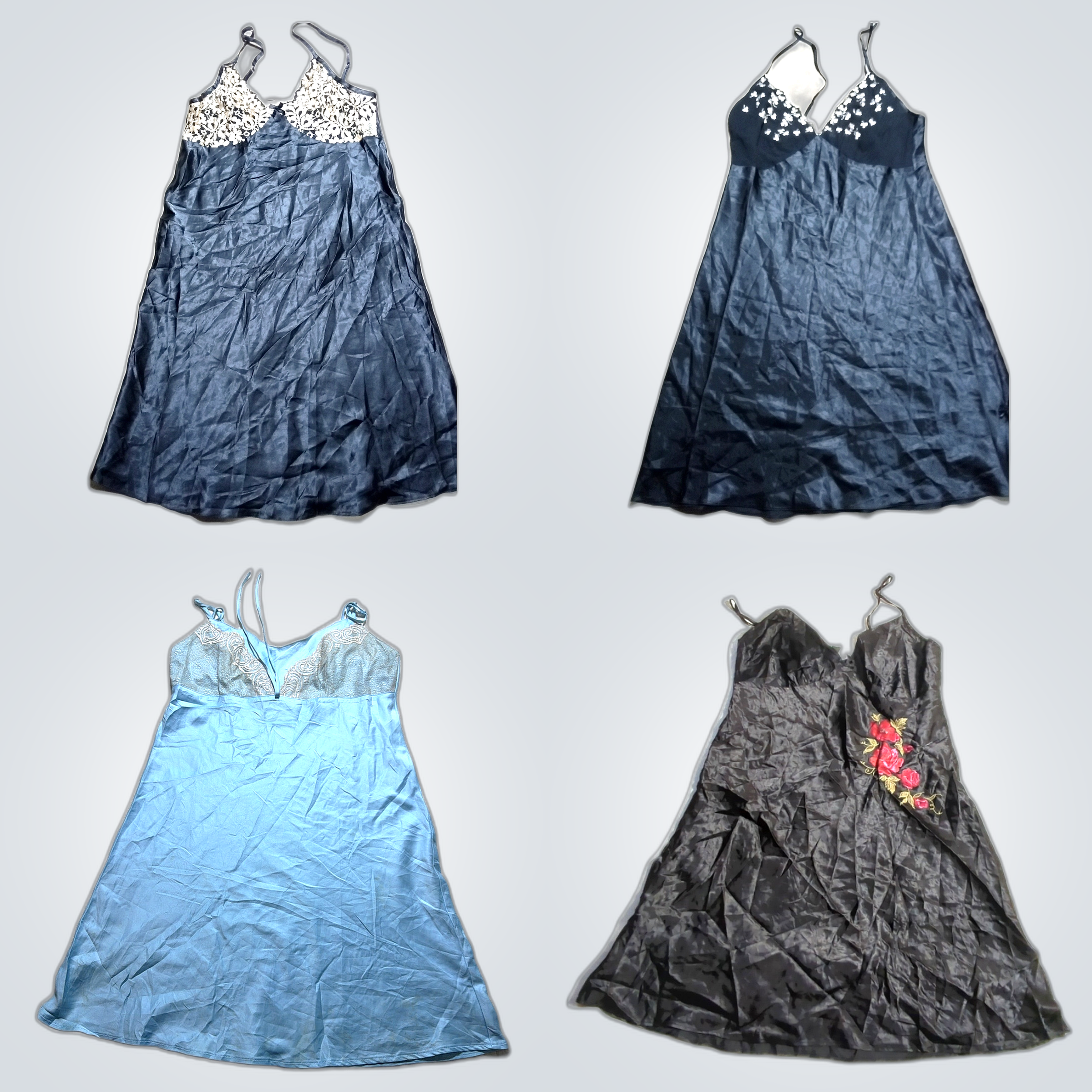 Blau Slipkleider Bundle