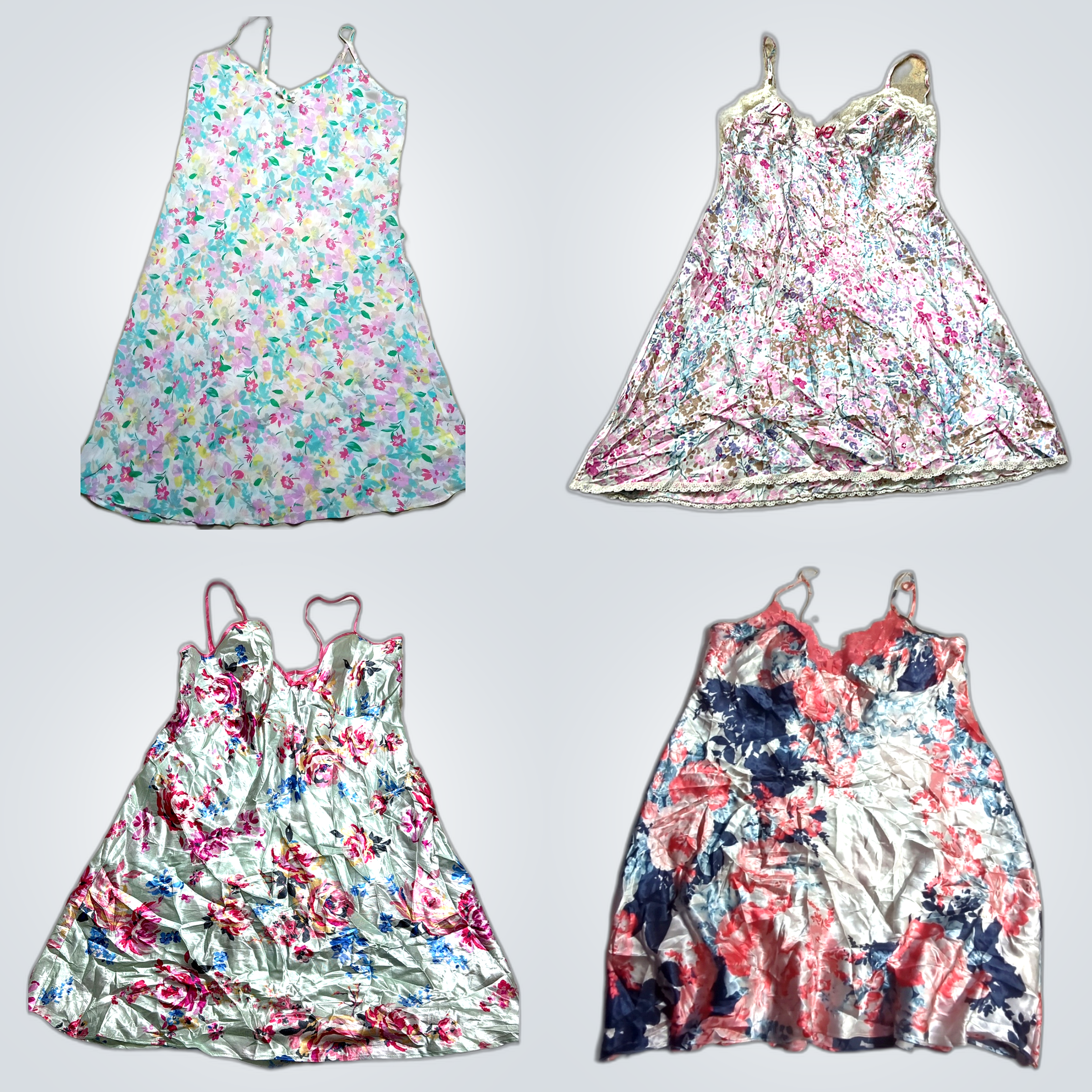 Colourful slip dress