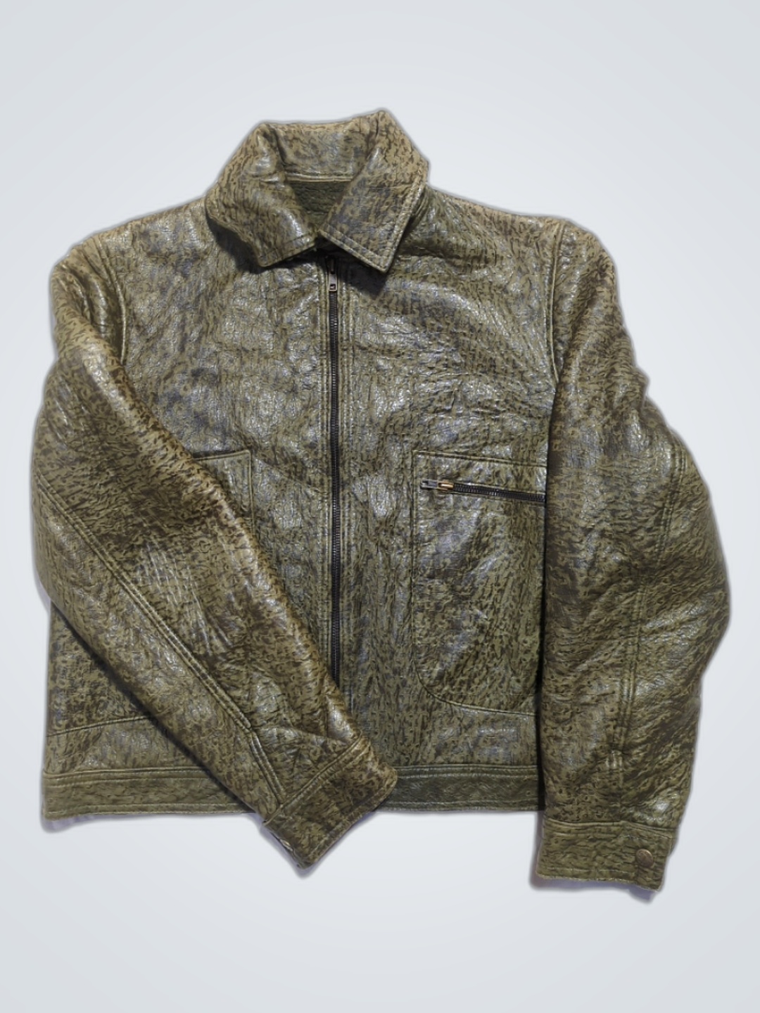 Veste en cuir véritable Breman