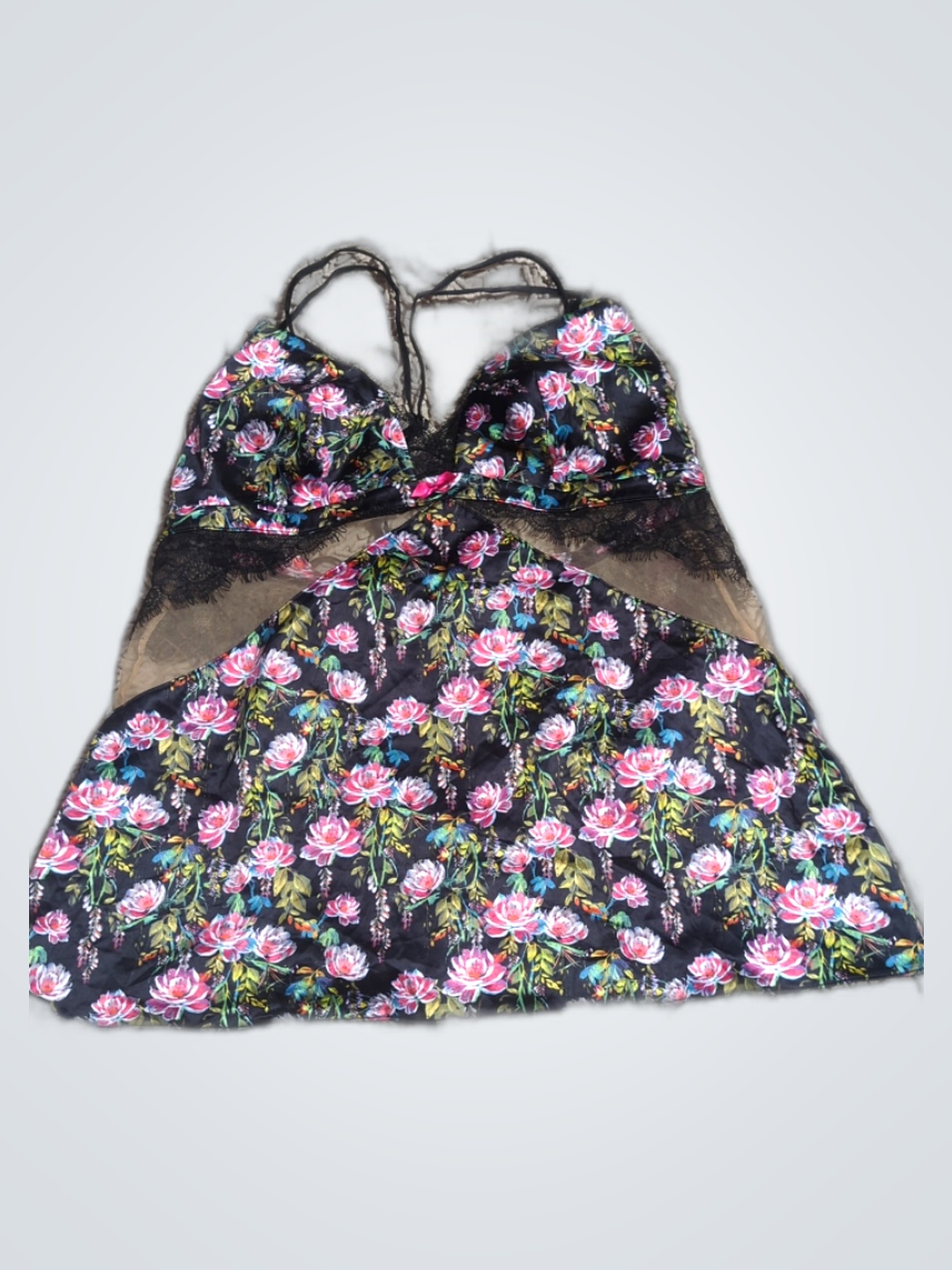 Lace and Floral Chemise