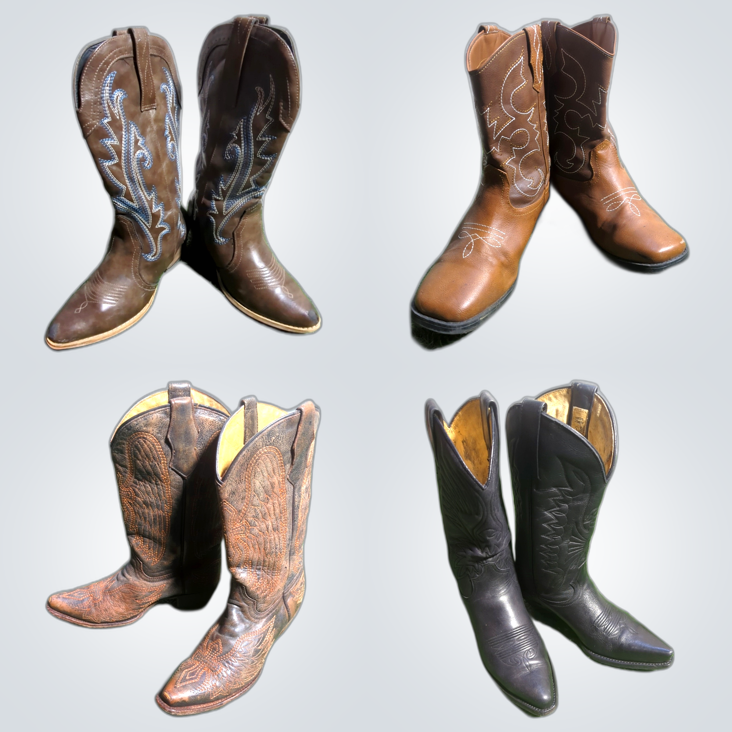 Vintage Cowboy Boots Bundle
