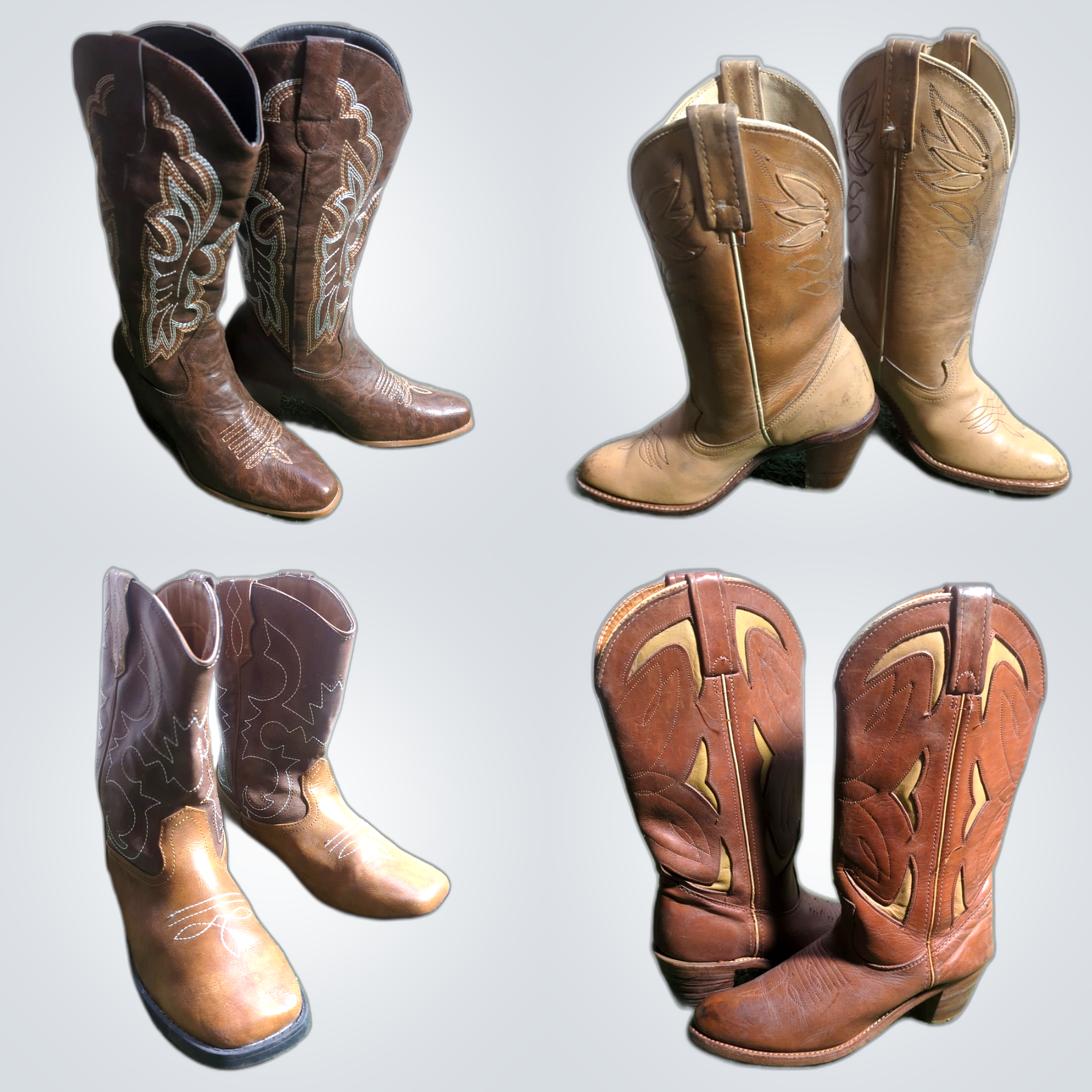 Mixed bundle Vintage Cowboy boot
