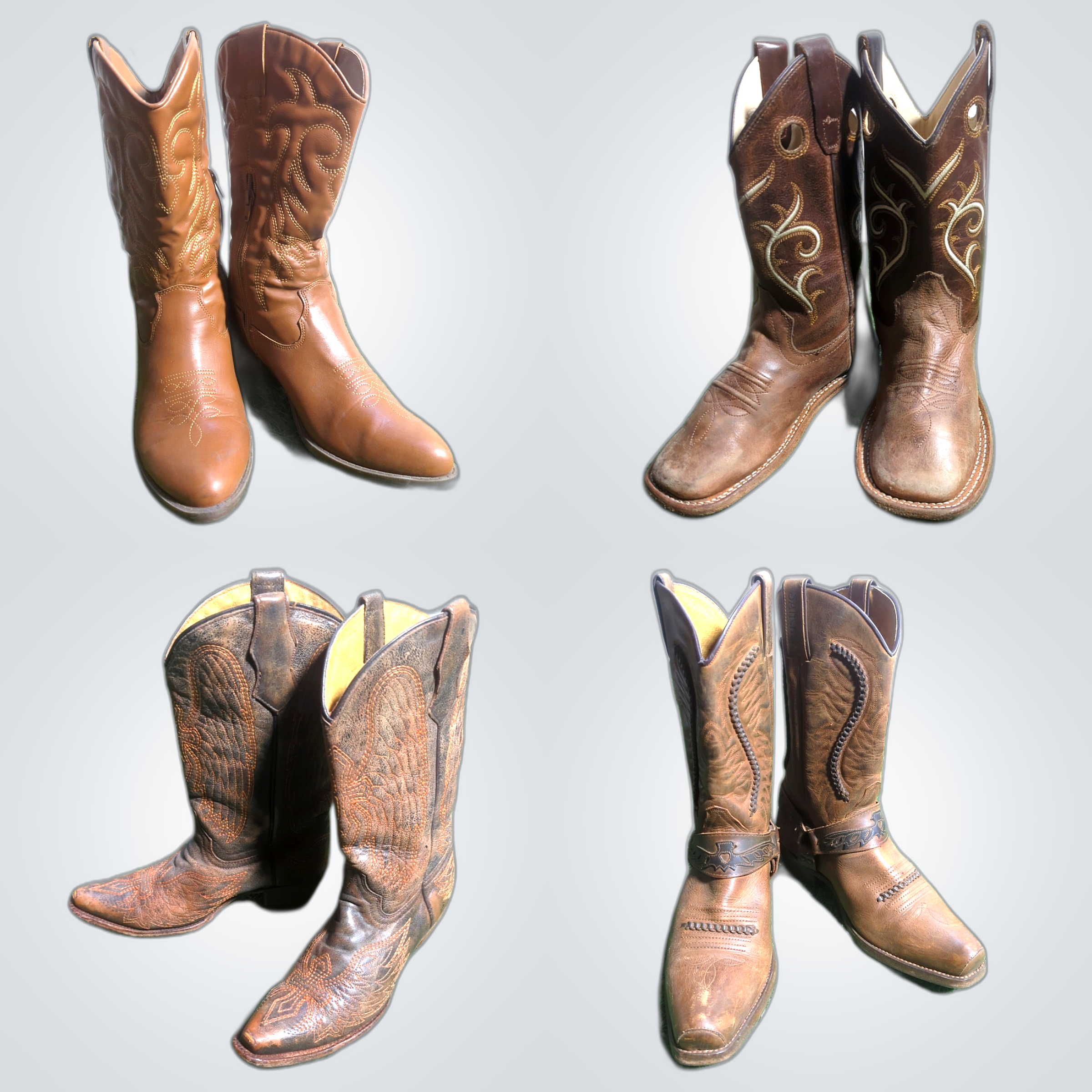 Bottes de cow-boy vintage de super qualité