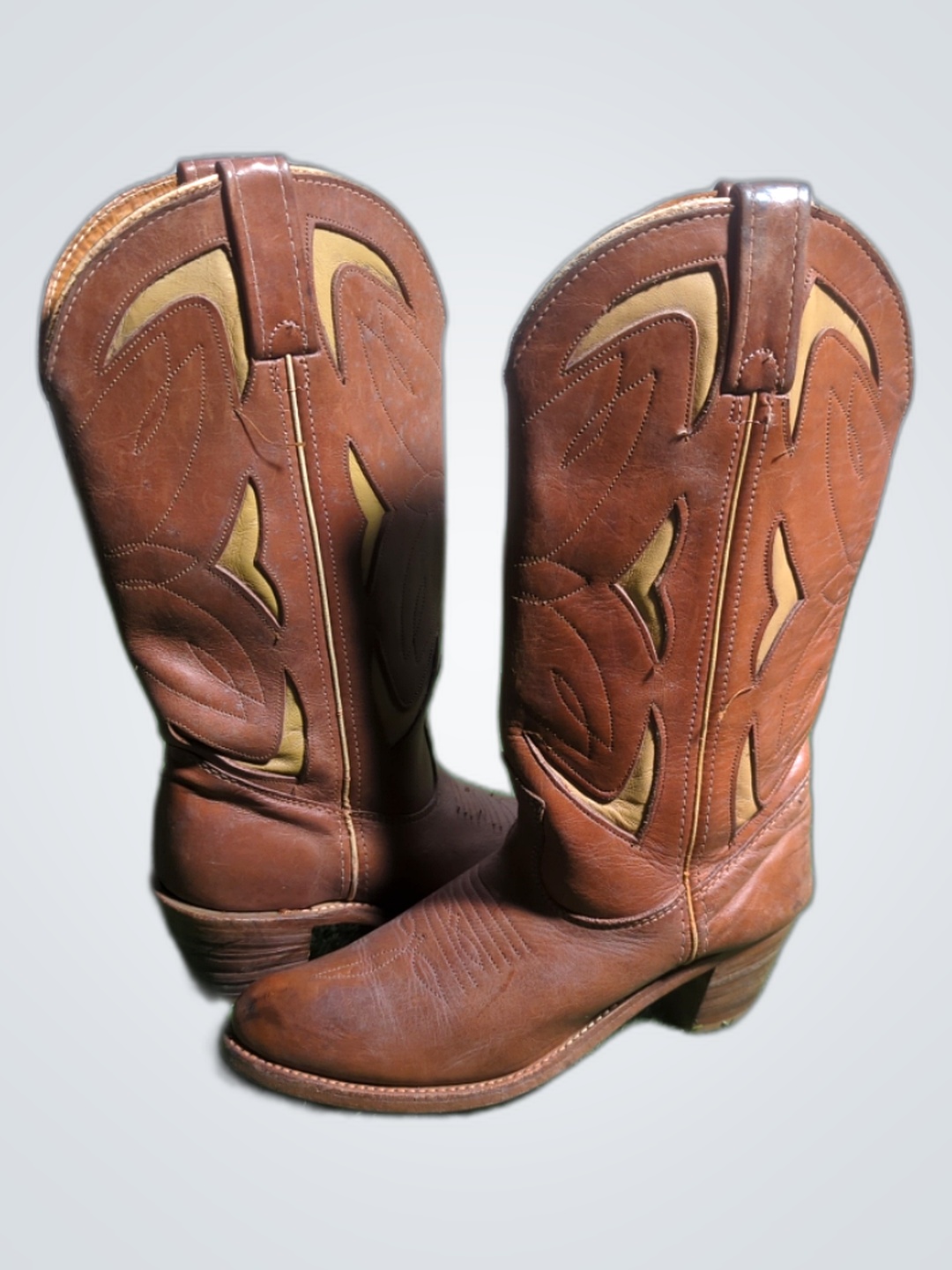 Brown Leather Cowboy Boots