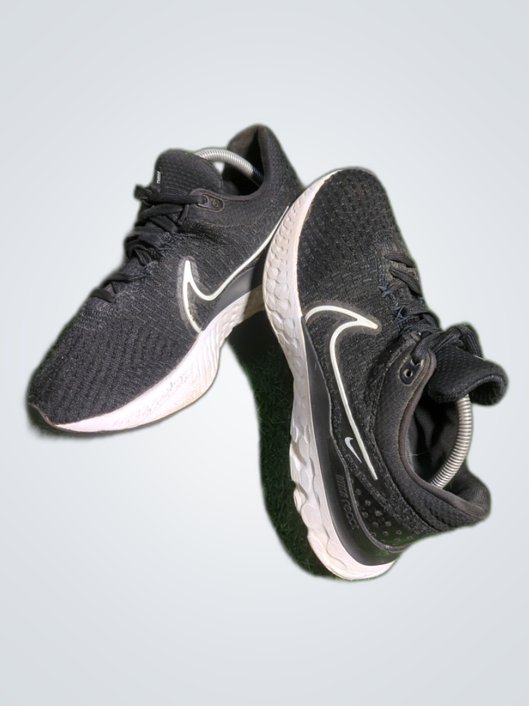 Nike Black Mesh Running Sneakers