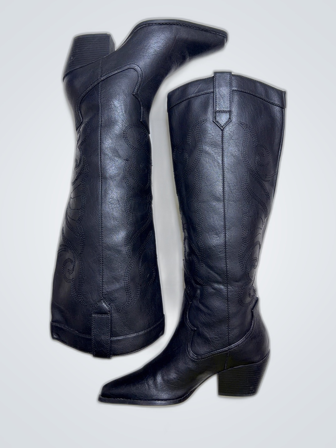 Lofties Black Cowboy Boots