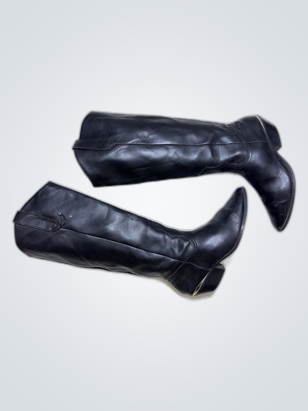 Botas de vaquero de cuero negro Frye