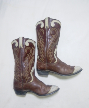 Brown Leather Cowboy Boots