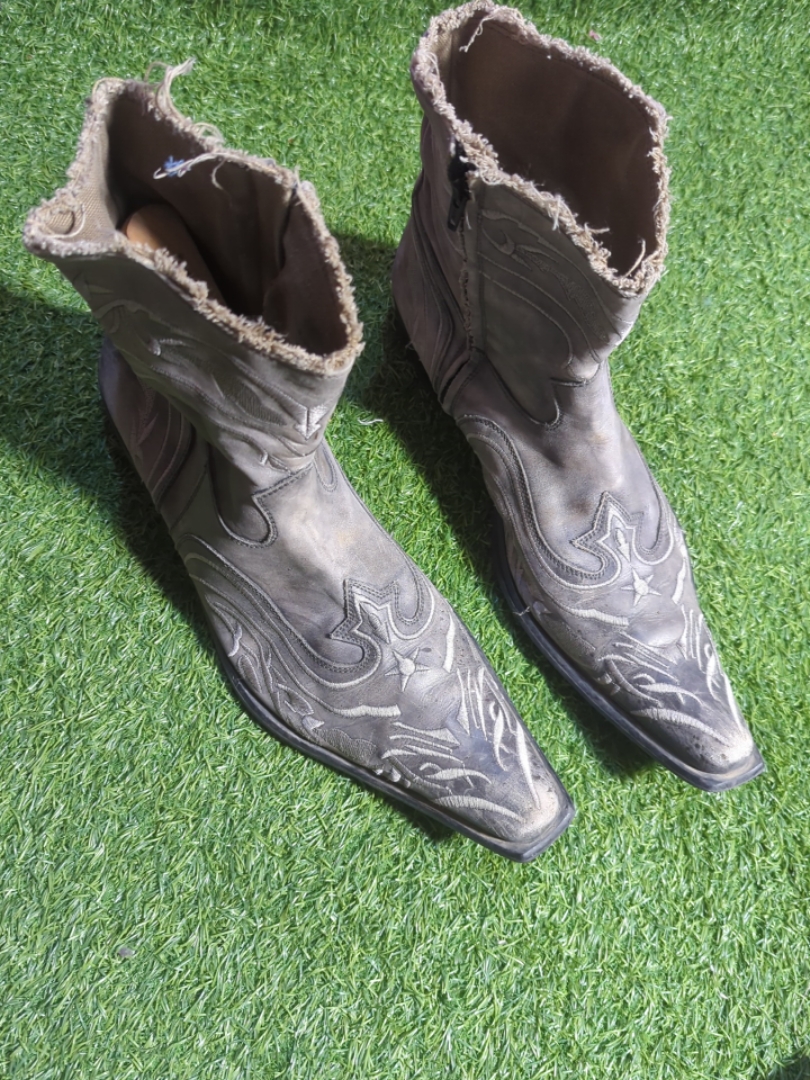 Stivali da cowboy in pelle ricamati ALDO