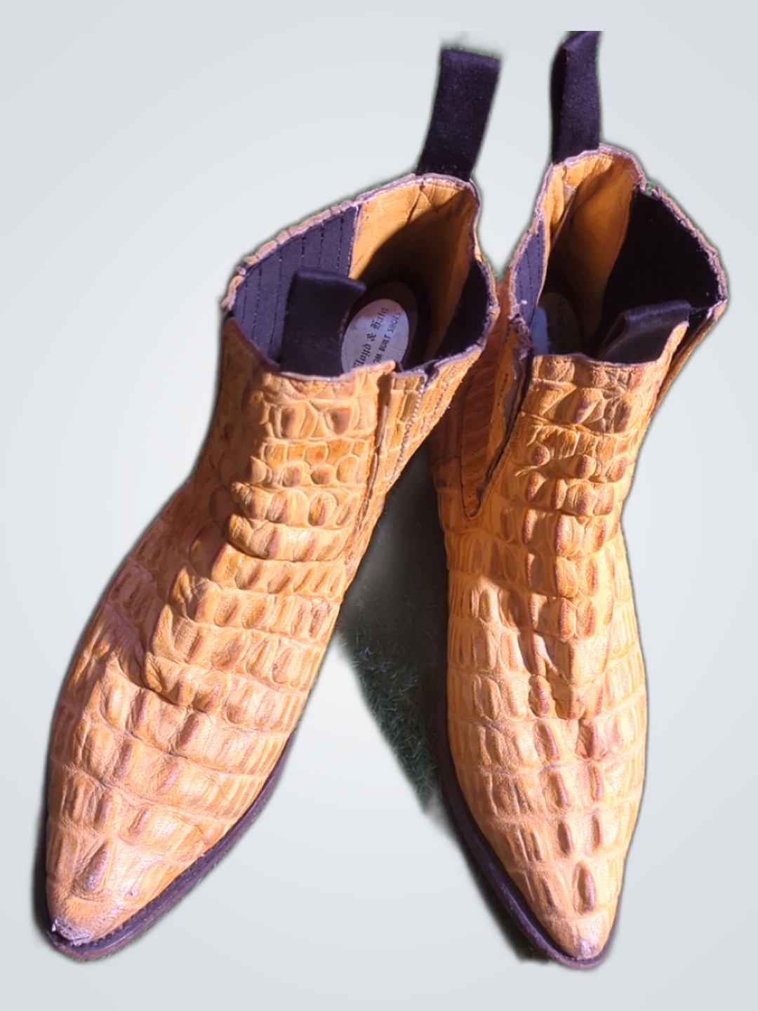 Botas de vaquero de textura de cocodrilo Potrero T..