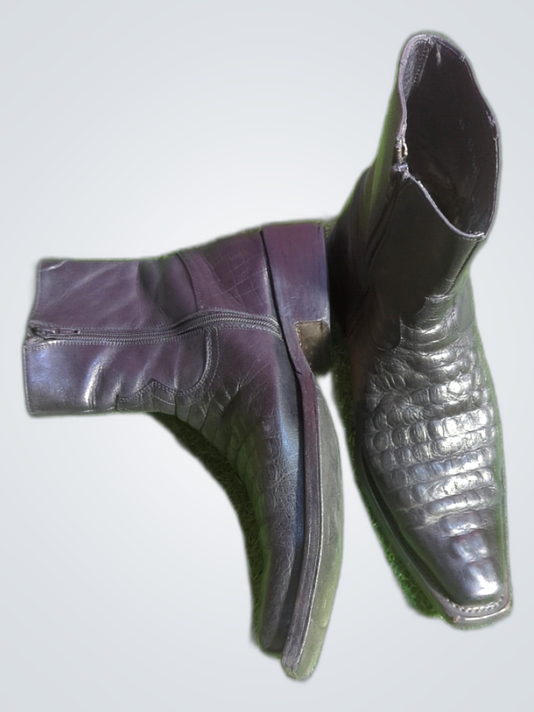 Botas de cuero negras