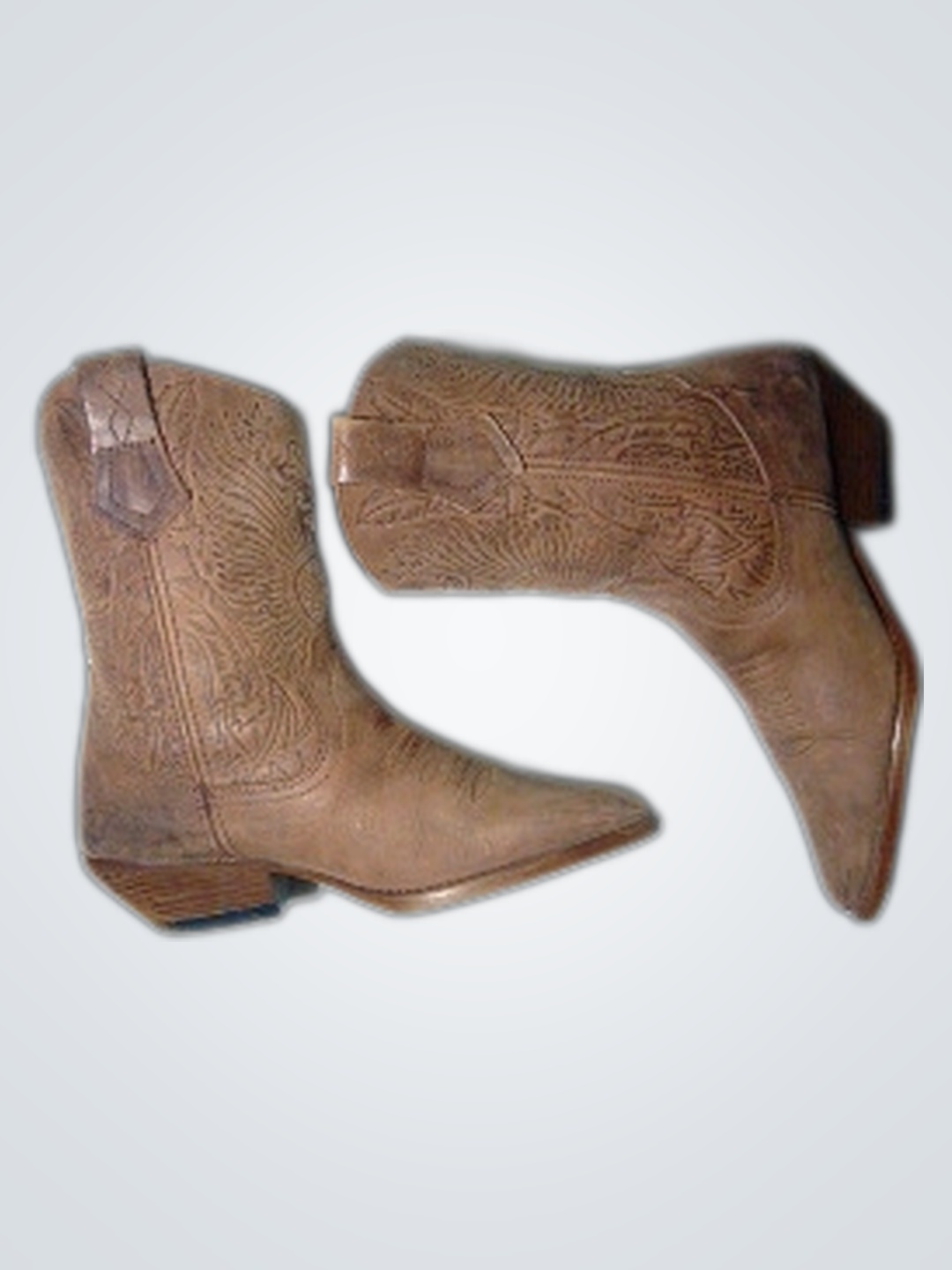 ブラウンカウボーイブーツ