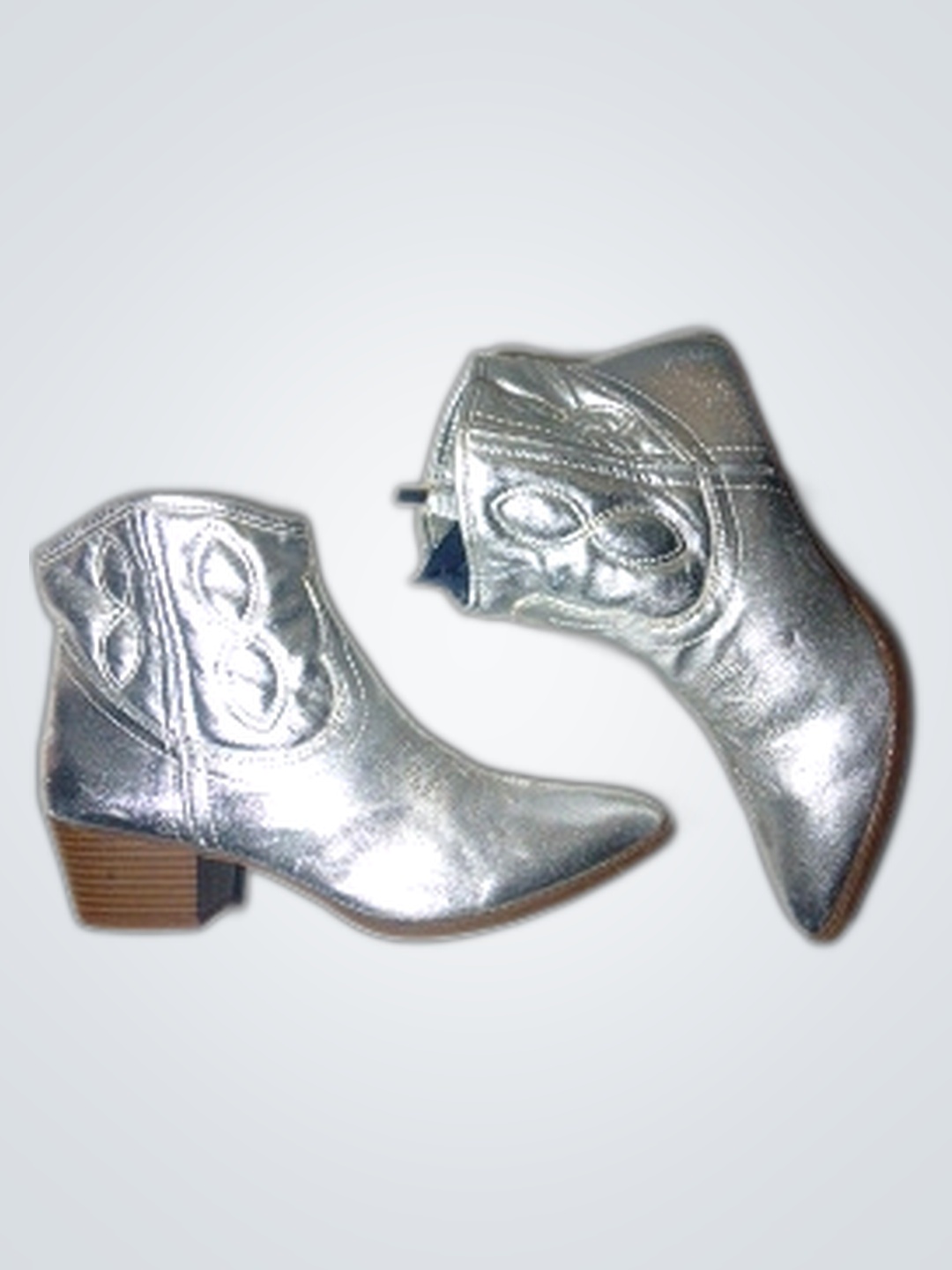 シルバー カウボーイ ブーツ