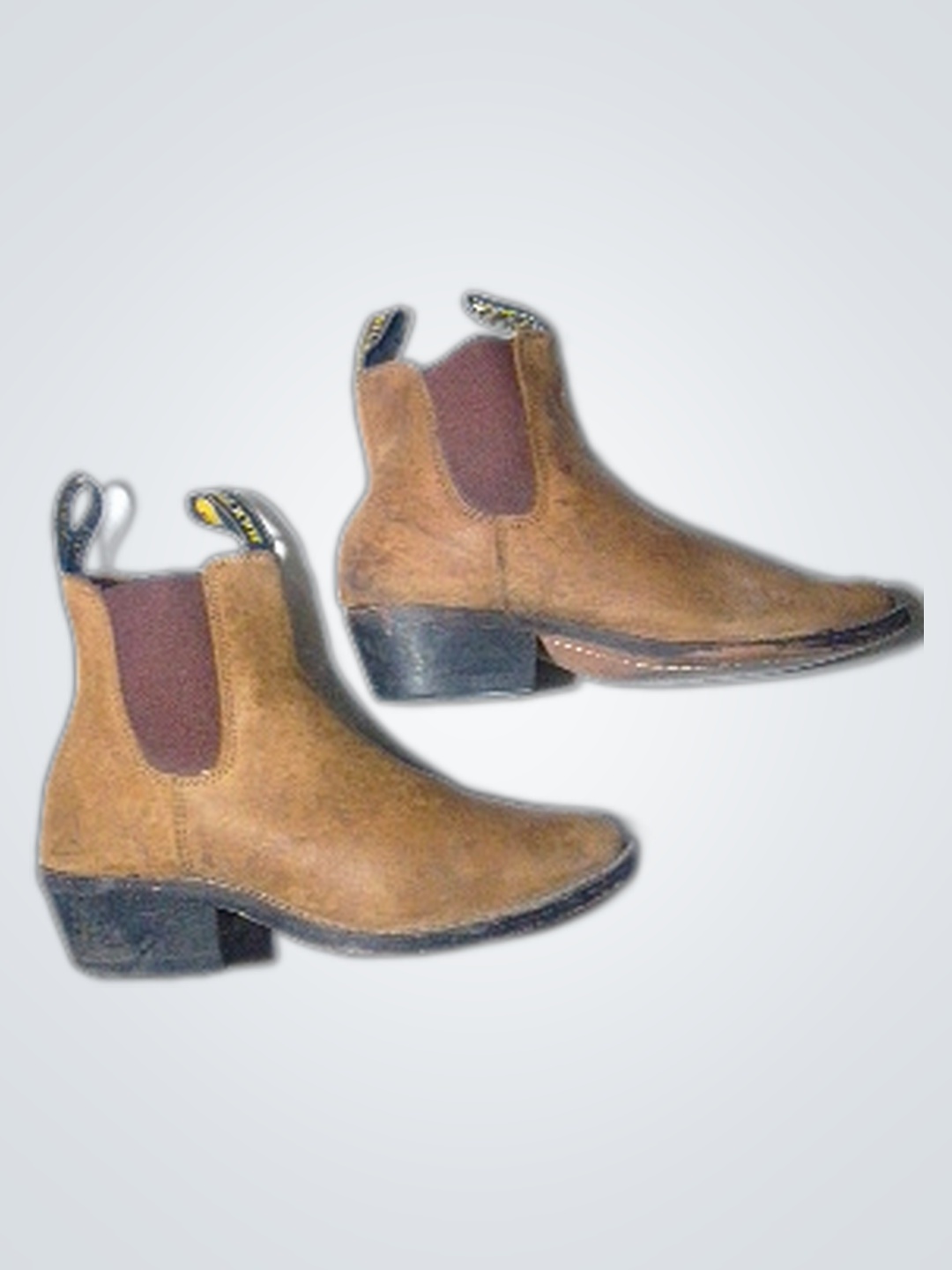 バクスター タンレザー アンクルブーツ