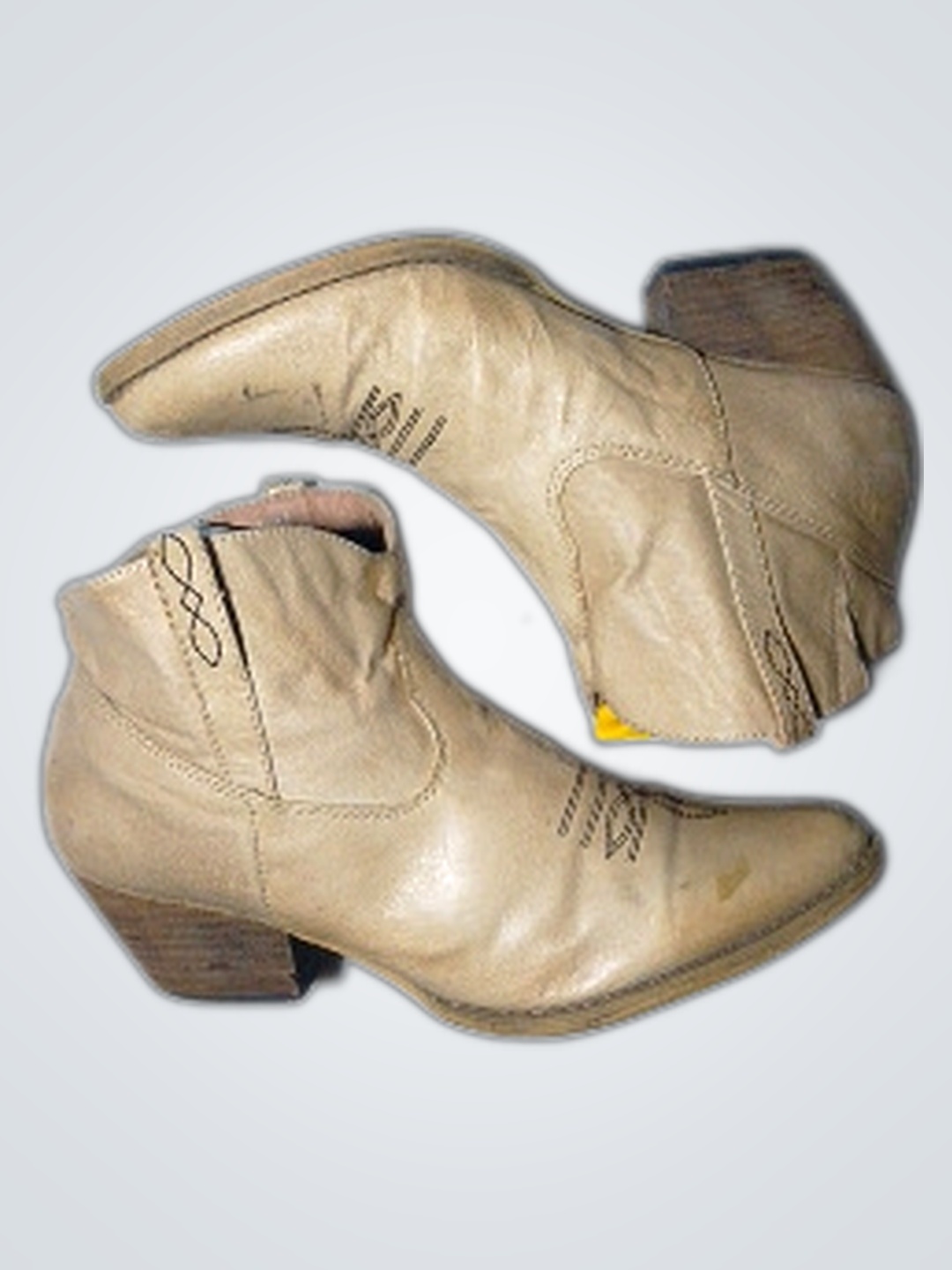 フライ タン レザー カウボーイブーツ