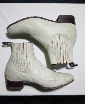 「El Camelo Playa White Fringe Cowboy Boo..