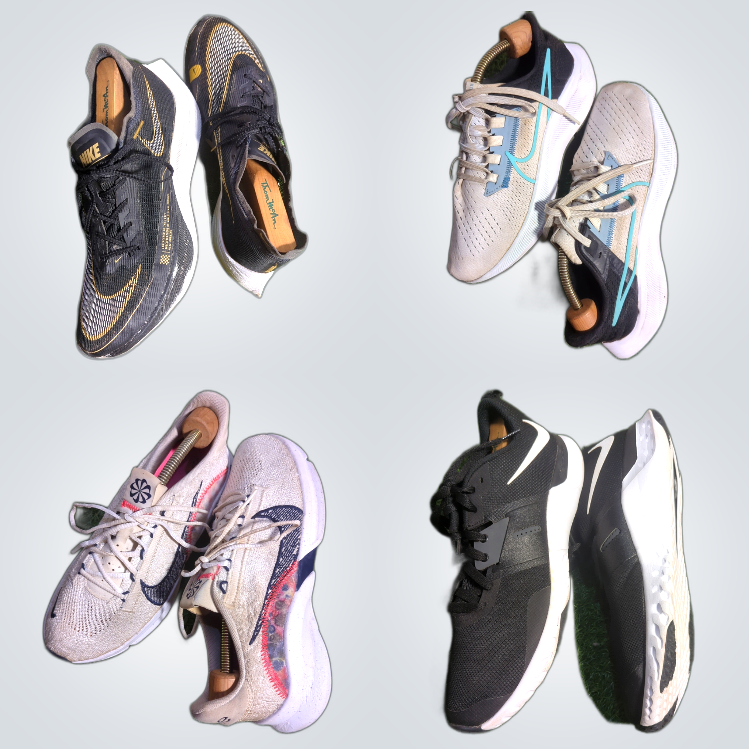 Nike Adidas Asics HOKA Pacote de Tênis - Coleção d..