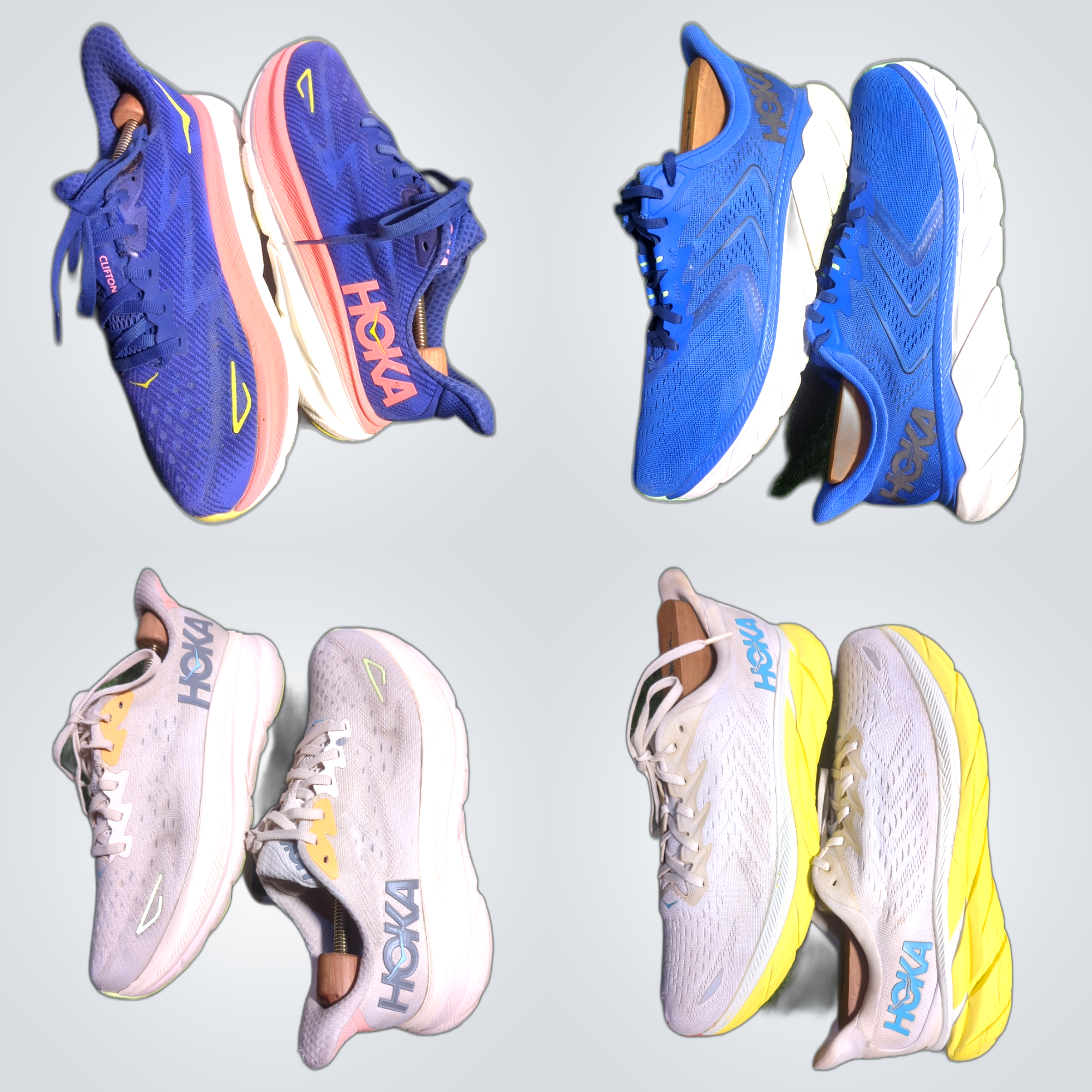 HOKA Bundle: Clifton, Bondi & One One Running Shoe..
