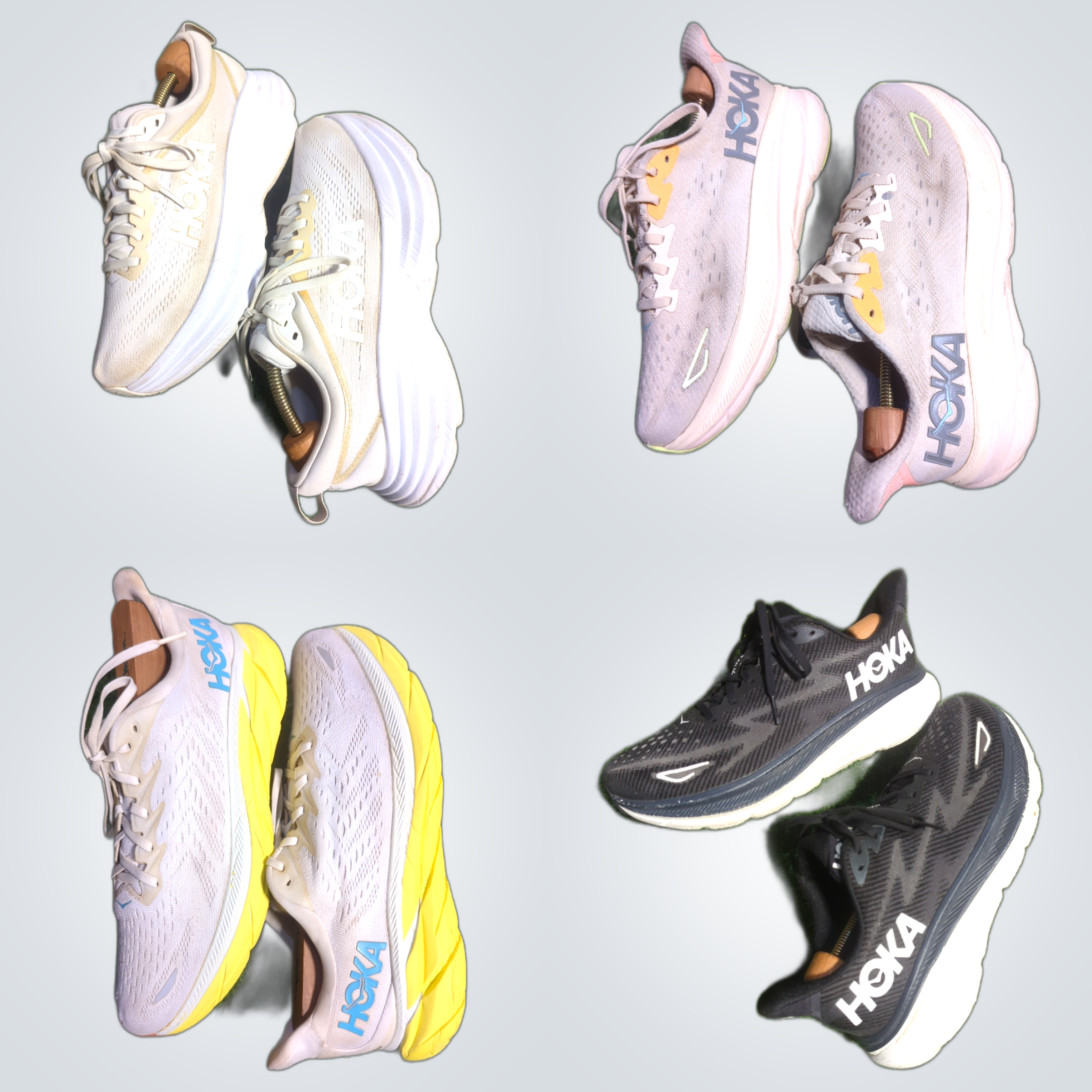 Hoka Running Shoes Bundle - Bondi & Clifton Styles..