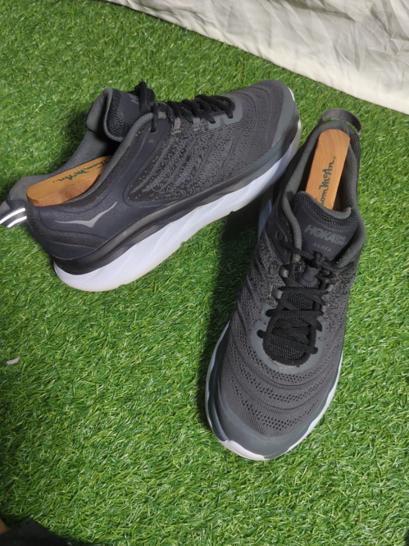 HOKA Grey Mesh Sneakers