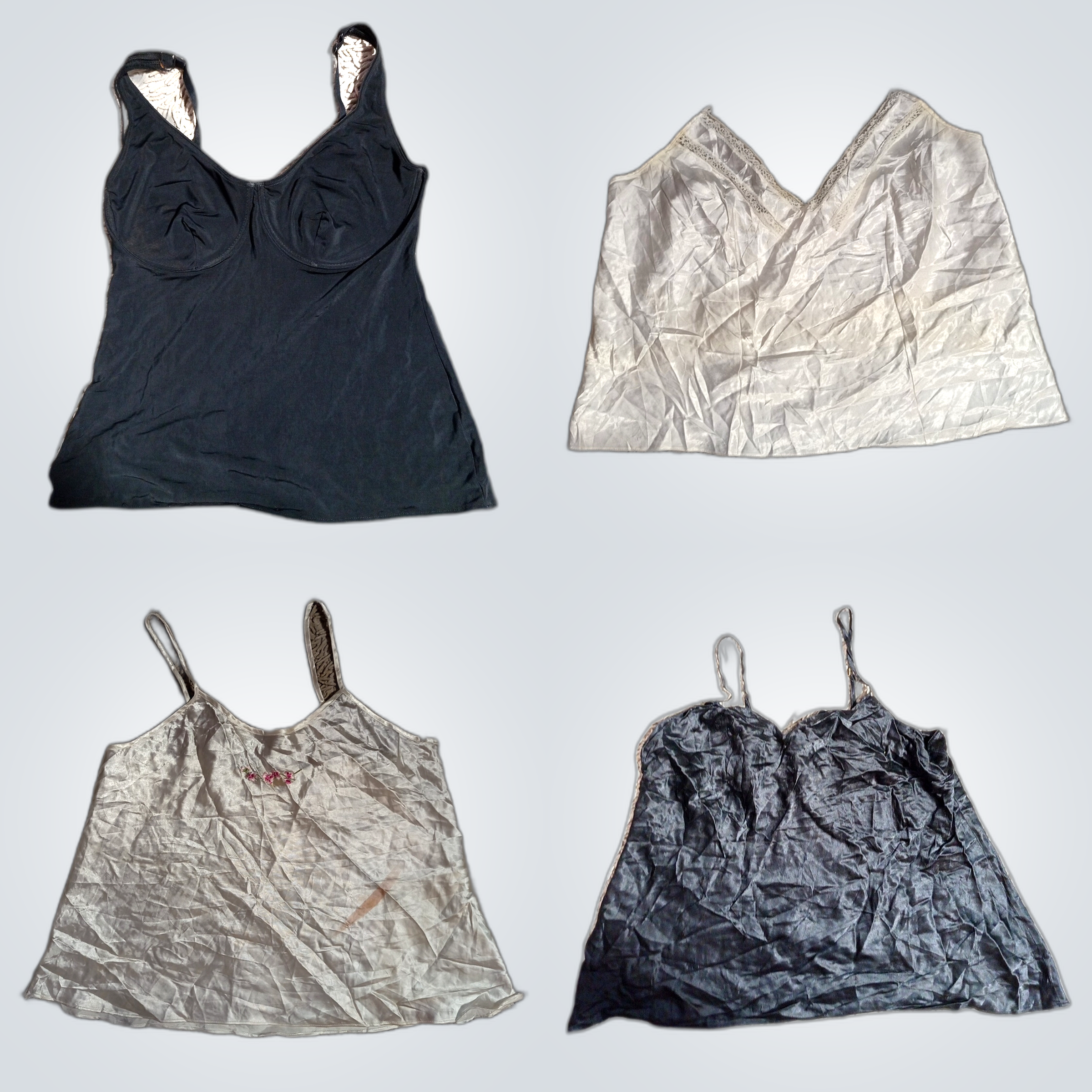 Designer Camisole Bundle - 10 Piece Lace Satin Mix..