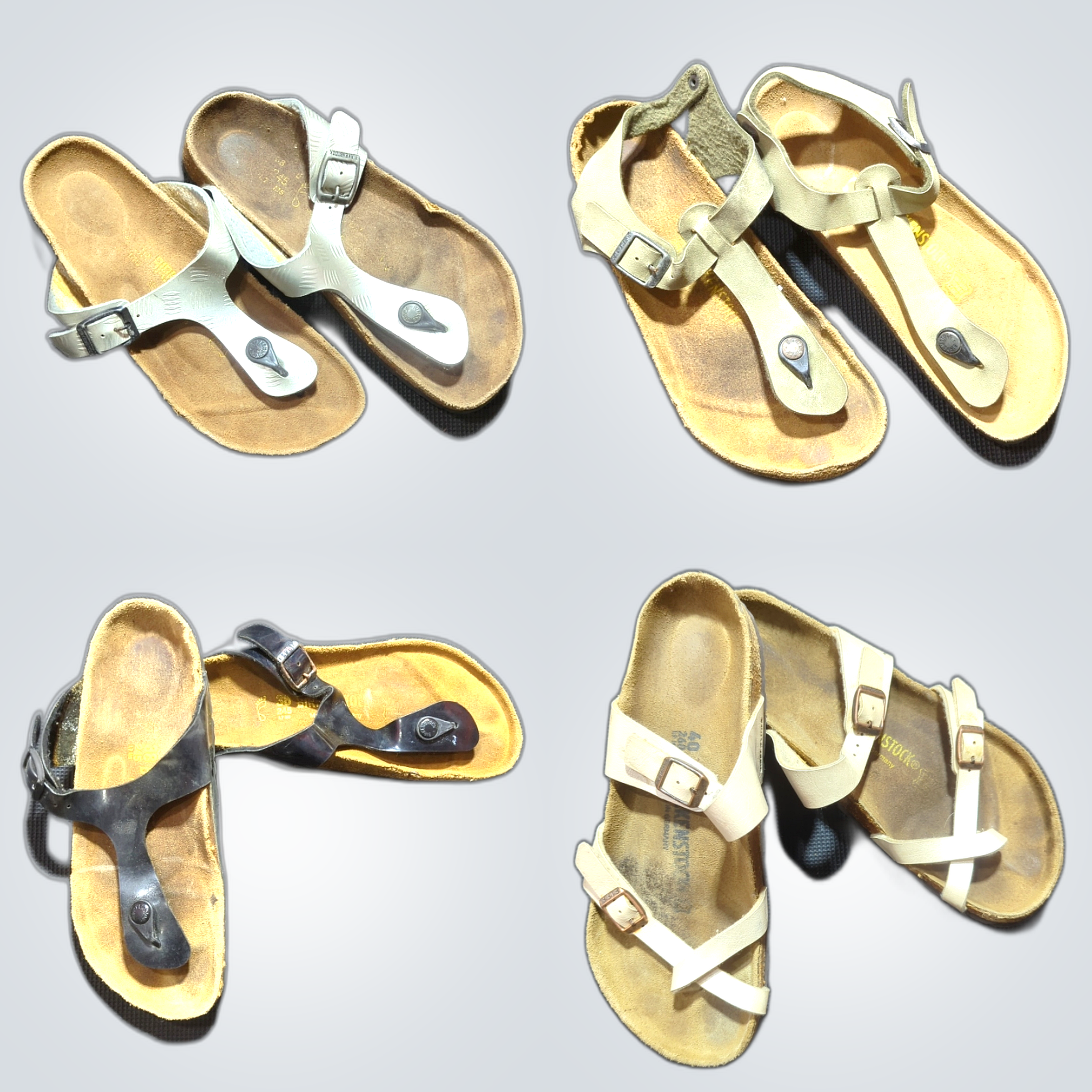 Birkenstock Sandalen Bundle - 10 Paar mit Riemen &..