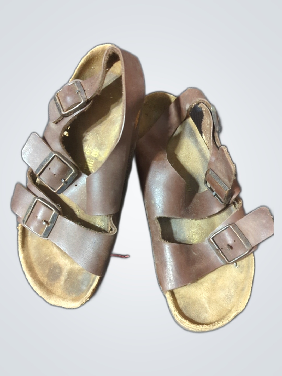 Birkenstock Brown Leather Strappy Sandals