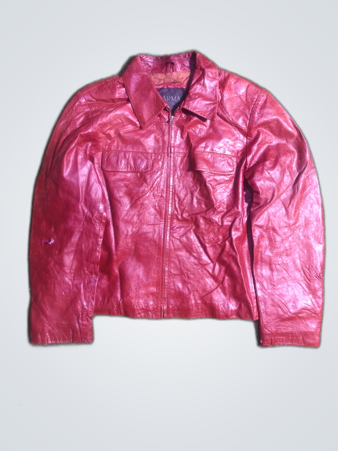 Veste en cuir Armani