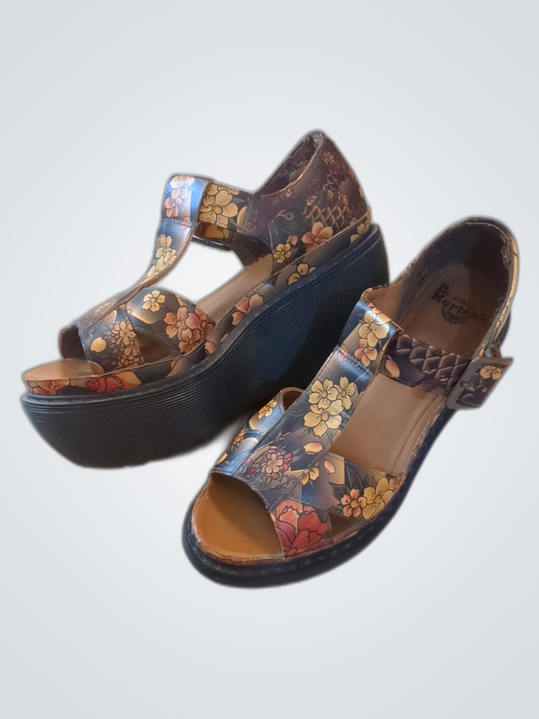 Dr. Martens Floral Wedge Sandals