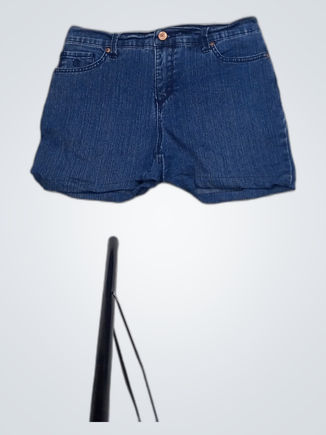 Tonia Vanderbilt denim shorts