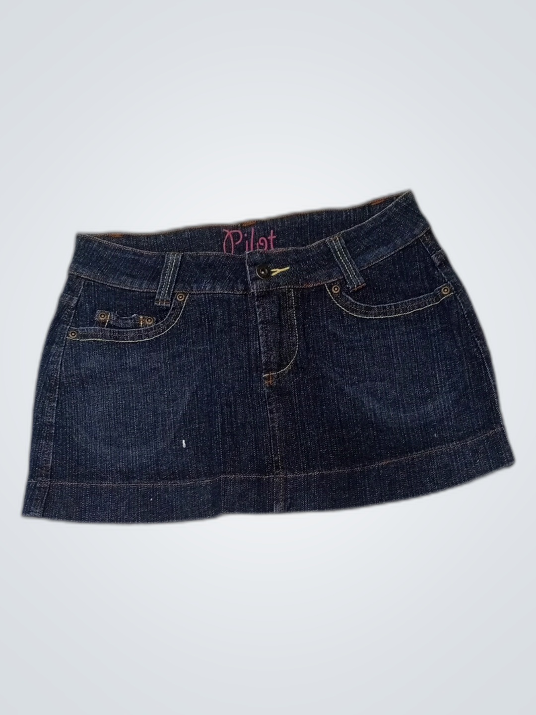 Pilot Denim Mini Skirt