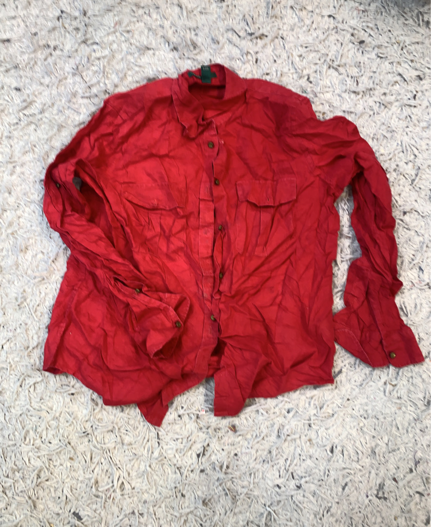 Red Linen Shirt