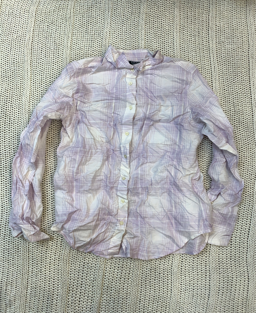 Purple Plaid Dress Shirt