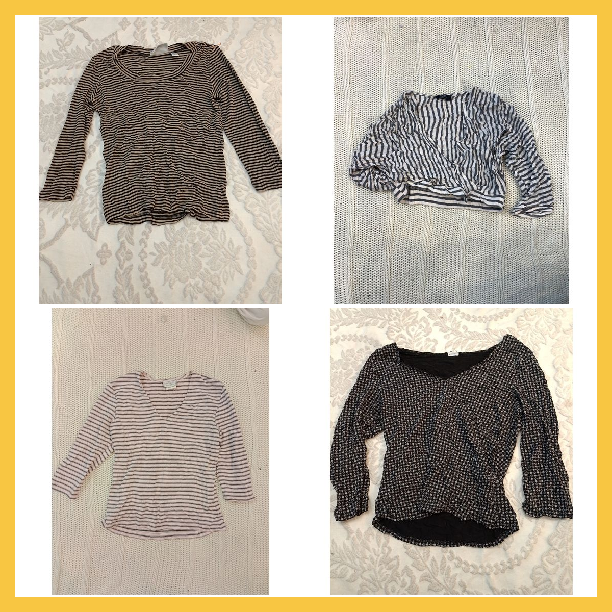 Stripped & Printed Top Bundle - Chico's, Bershka, ..