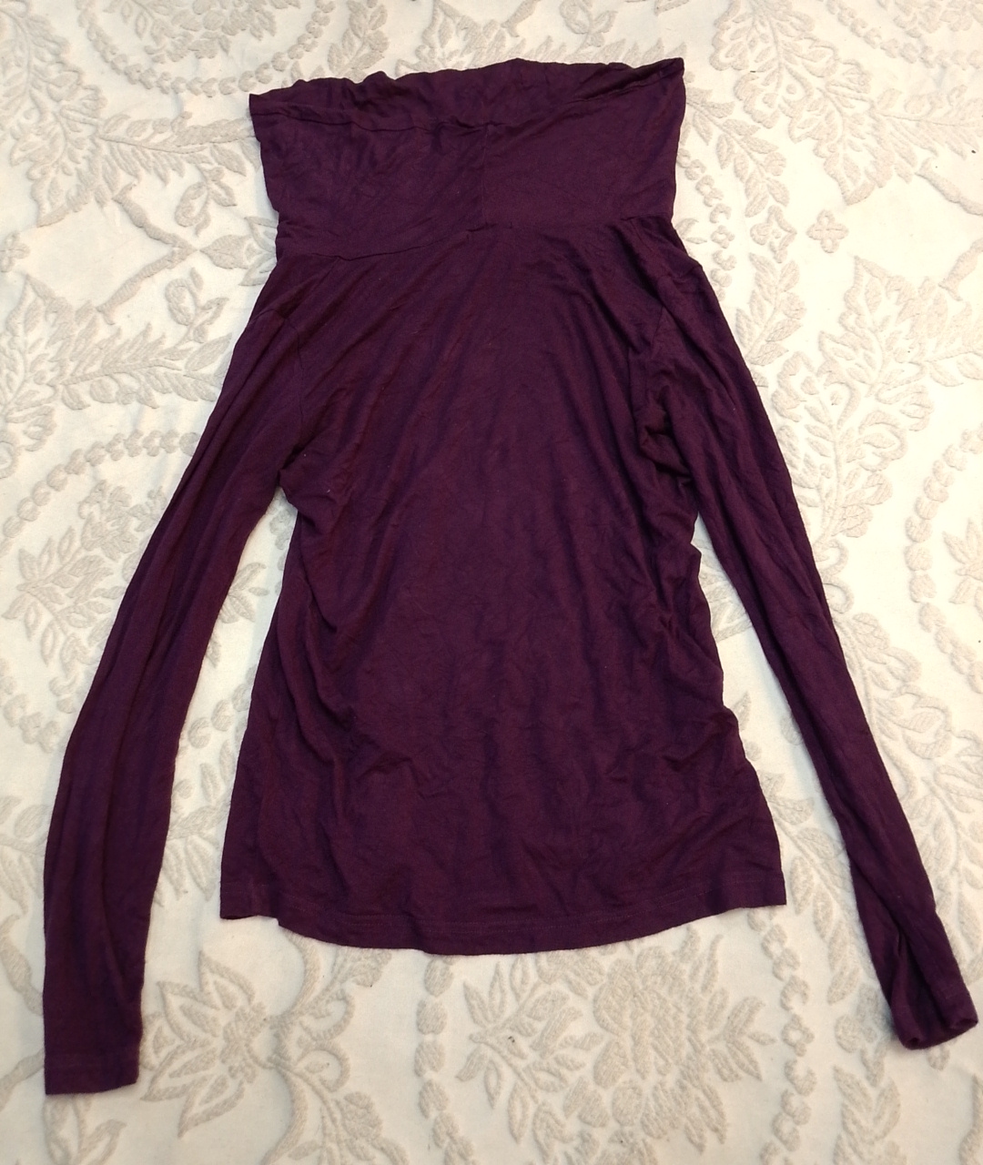 Purple Off-The-Shoulder Top