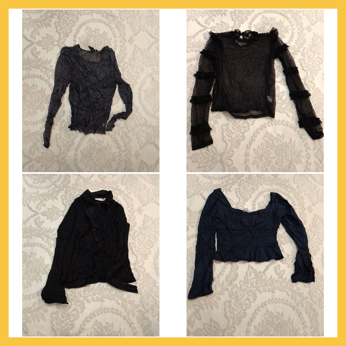 Ensemble de 7 pièces de Blouses en Dentelle Ruffle..