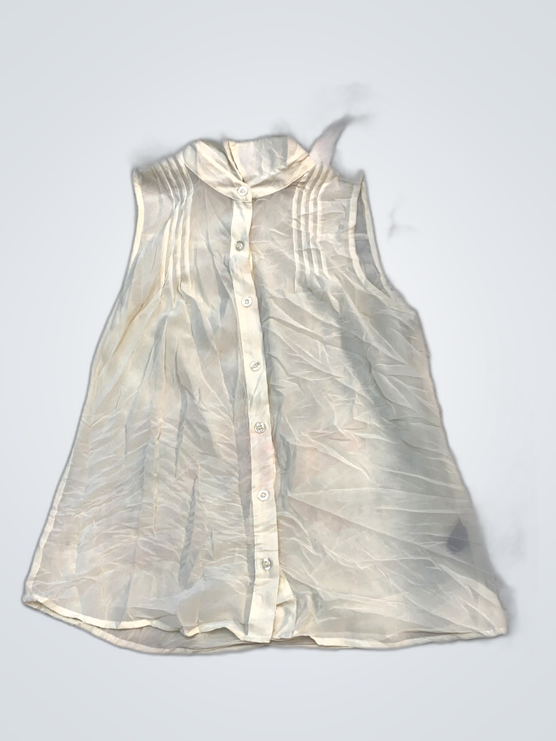 Blusa Branca Sem Mangas Feminina