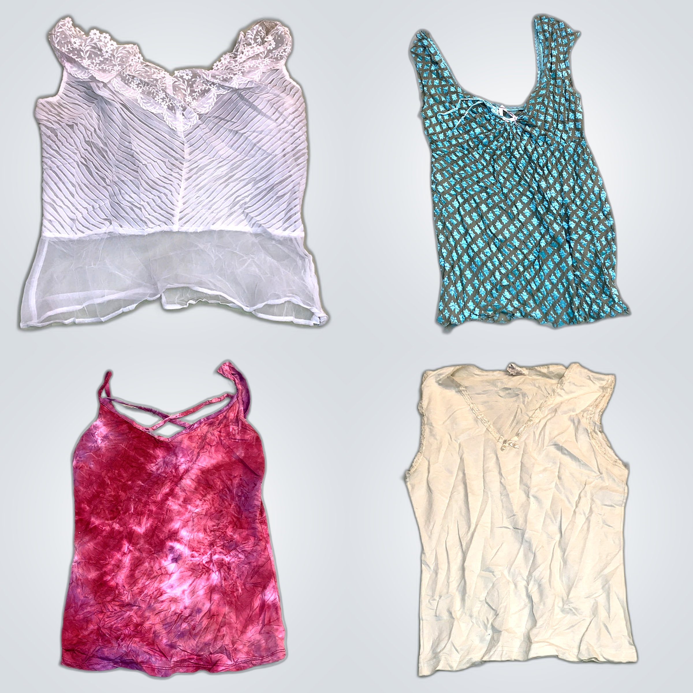 Vintage Chic Bundle: Lace Tops, Knitwear & More fr..