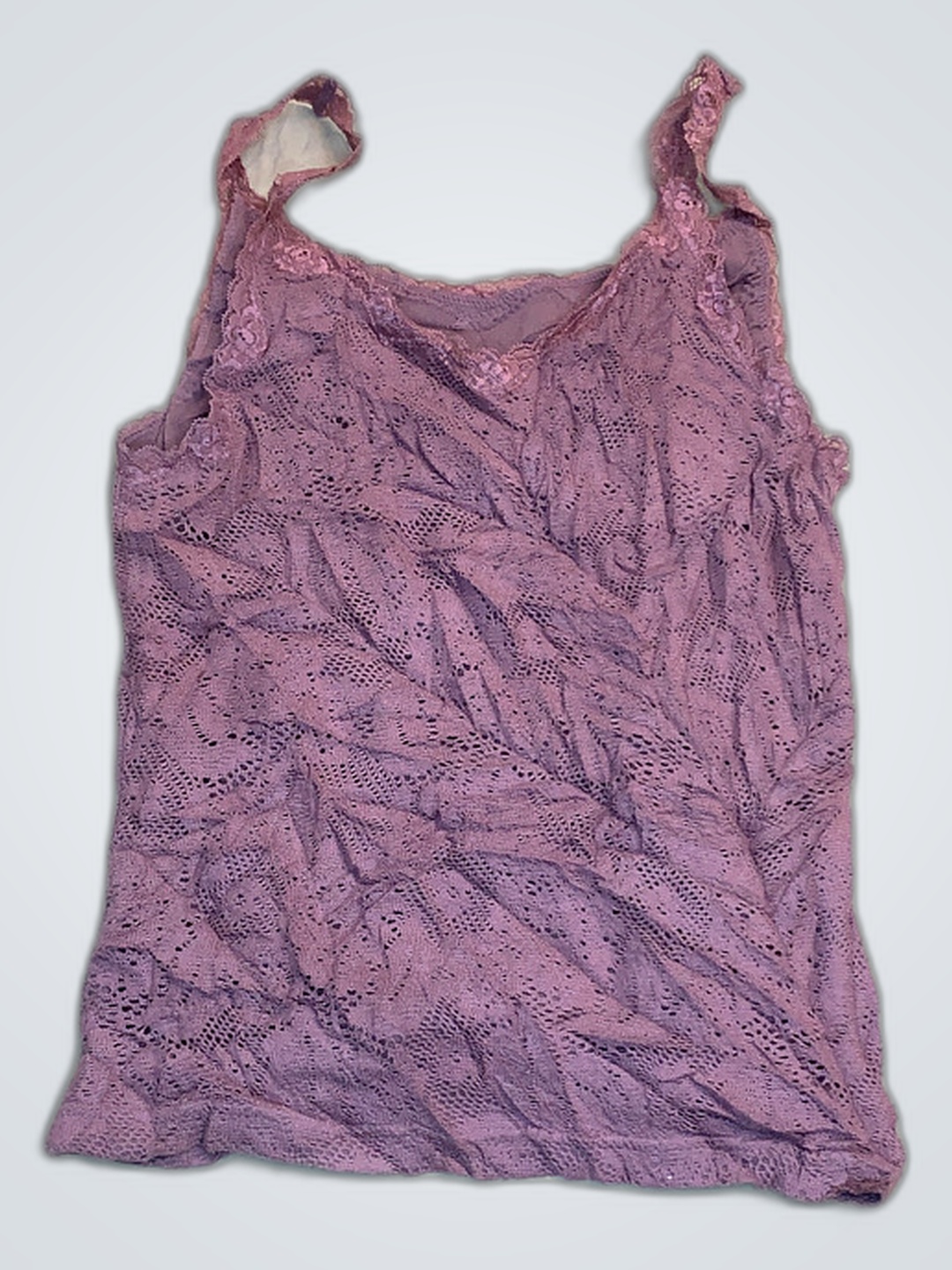 Faded Glory Purple Lace Top