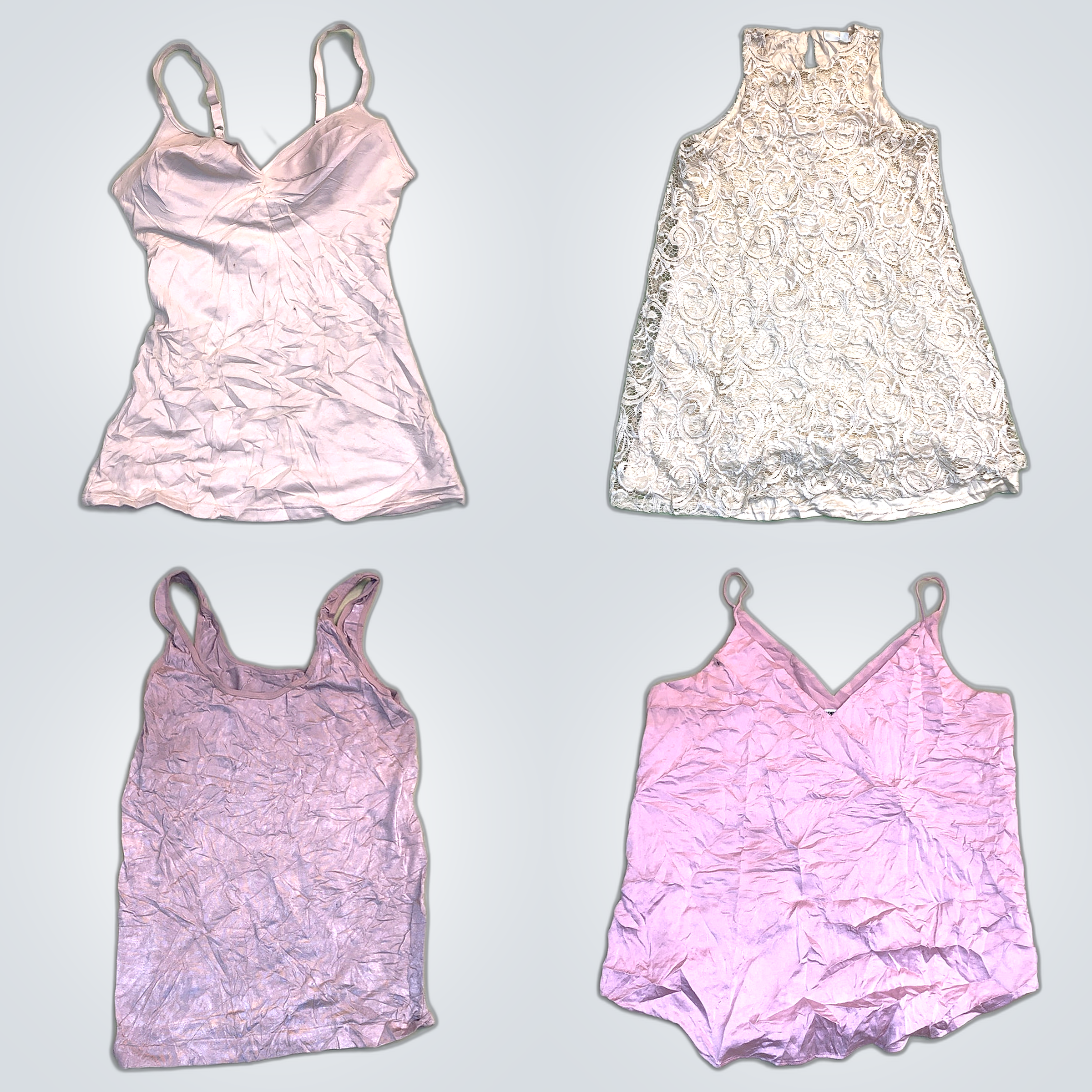 Bundle di canotte Lucky Brand, Free People & Express - 10 pezzi di top e vestiti in pizzo e floreali da donna