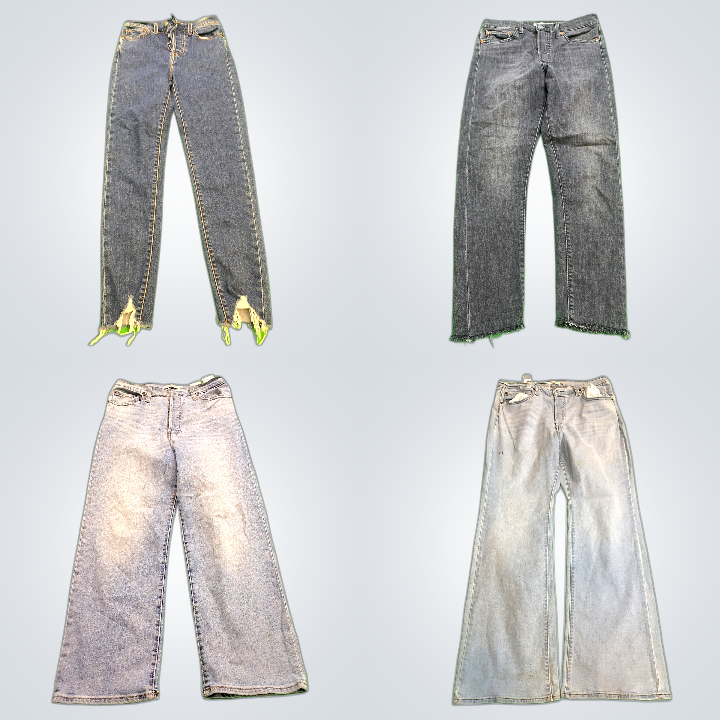 Levi's & More Jeans Bundle - 7 Pairs of Straight, ..