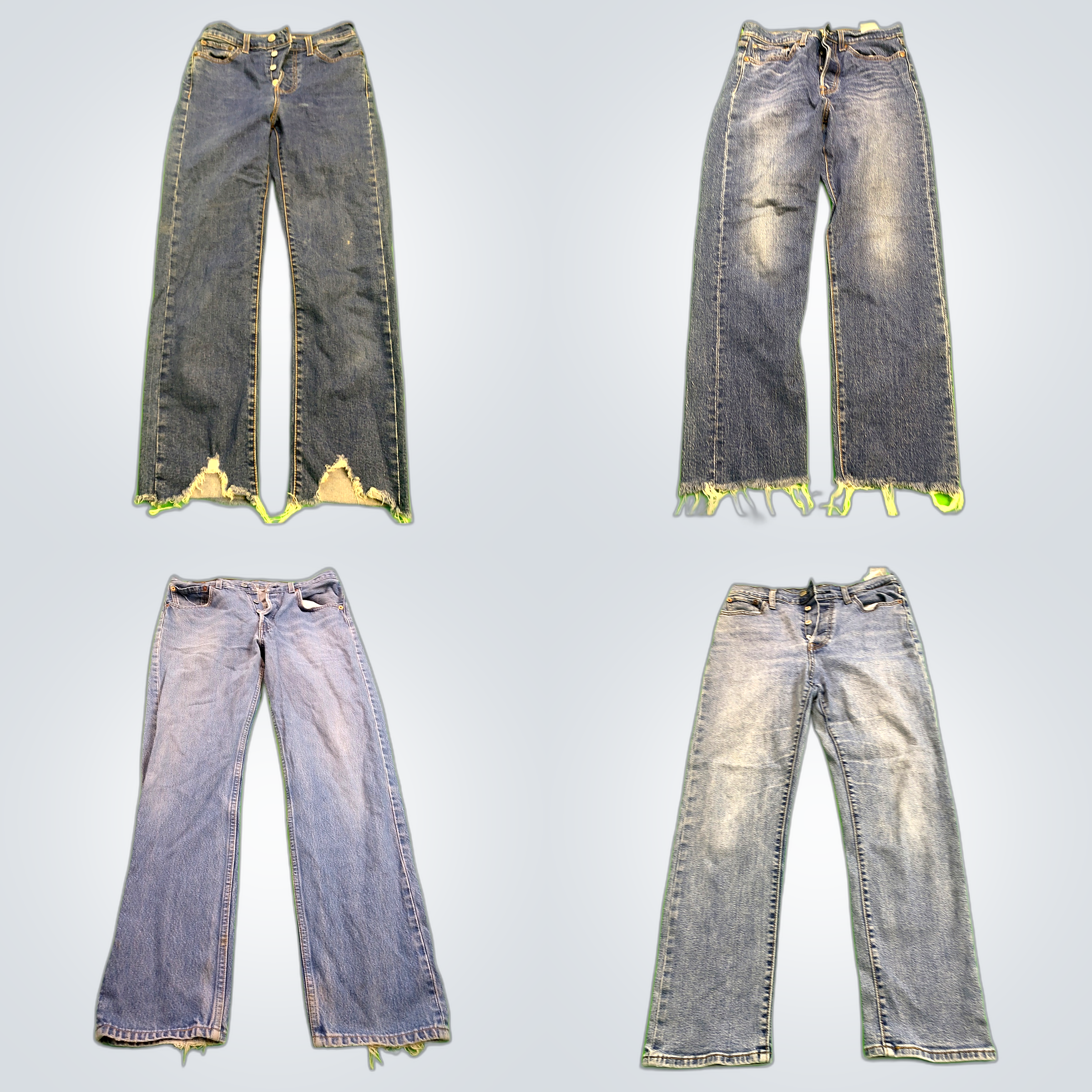 Levi's, Wedgie & AG Jeans Straight Bundle - 7 Piec..