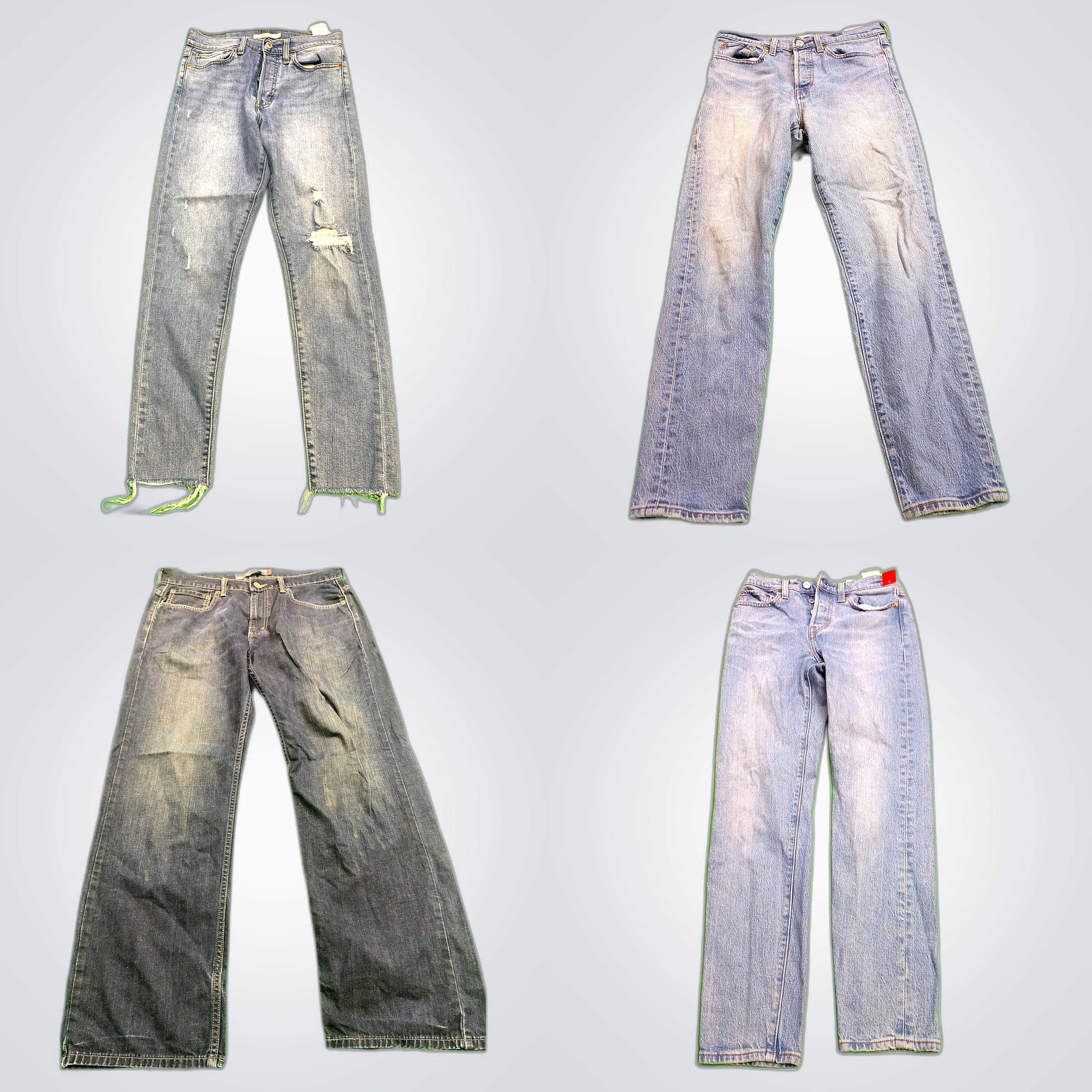 Levi's & More Jeans Bundle - 7 Pairs of Straight &..