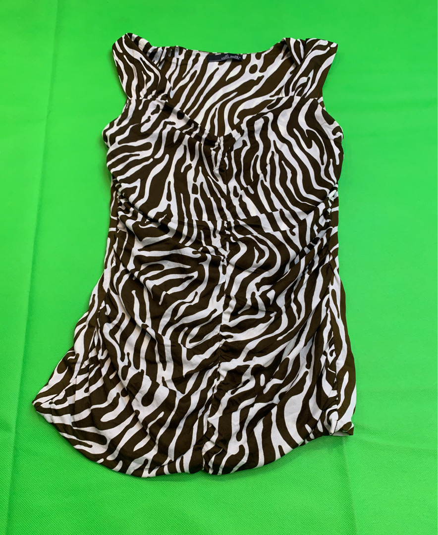 Willi Smith Zebra Print Dress