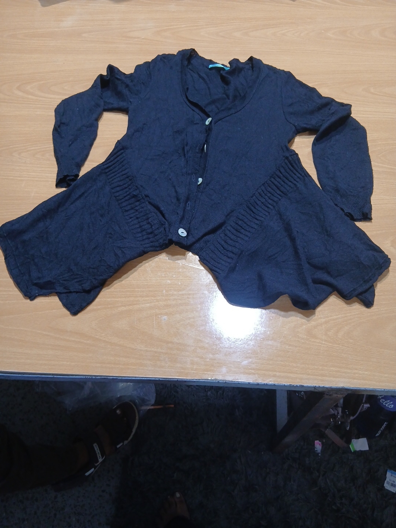 Cardigan en tricot noir Maria Lisa