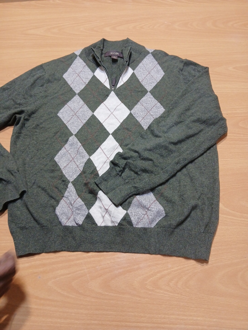 Tasso Ella Argyle 1/4 Zip Sweater