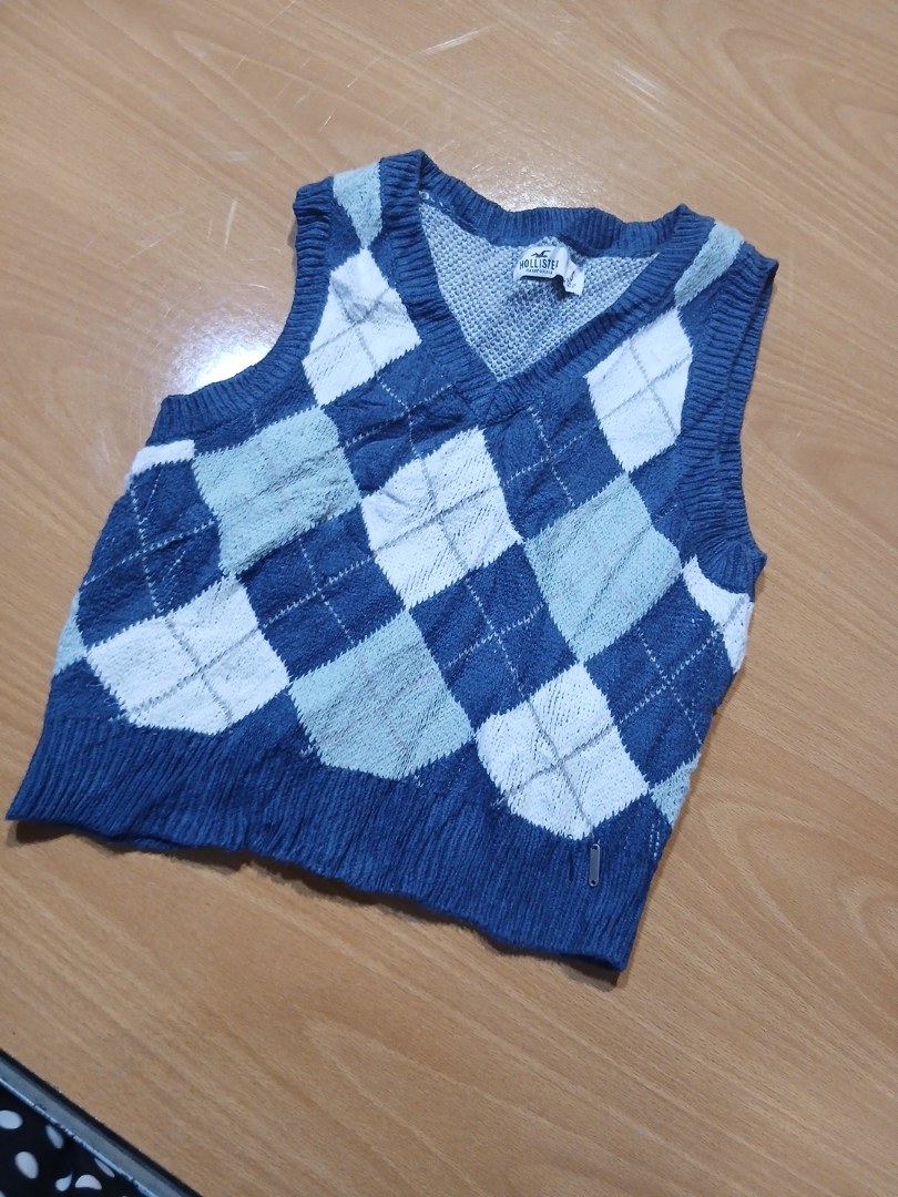 Coletes de Malha Argyle Hollister